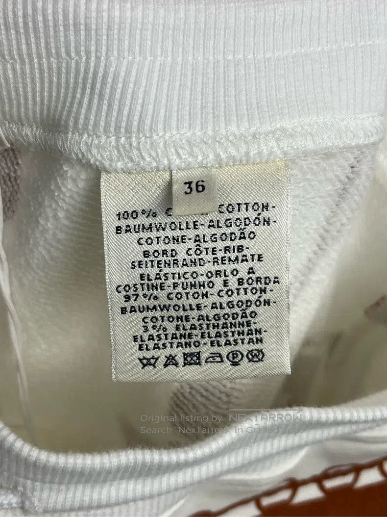 Hermes Hermes White Full Printed Long Pants Size 24" / US 00 / IT 34 - 4 Thumbnail