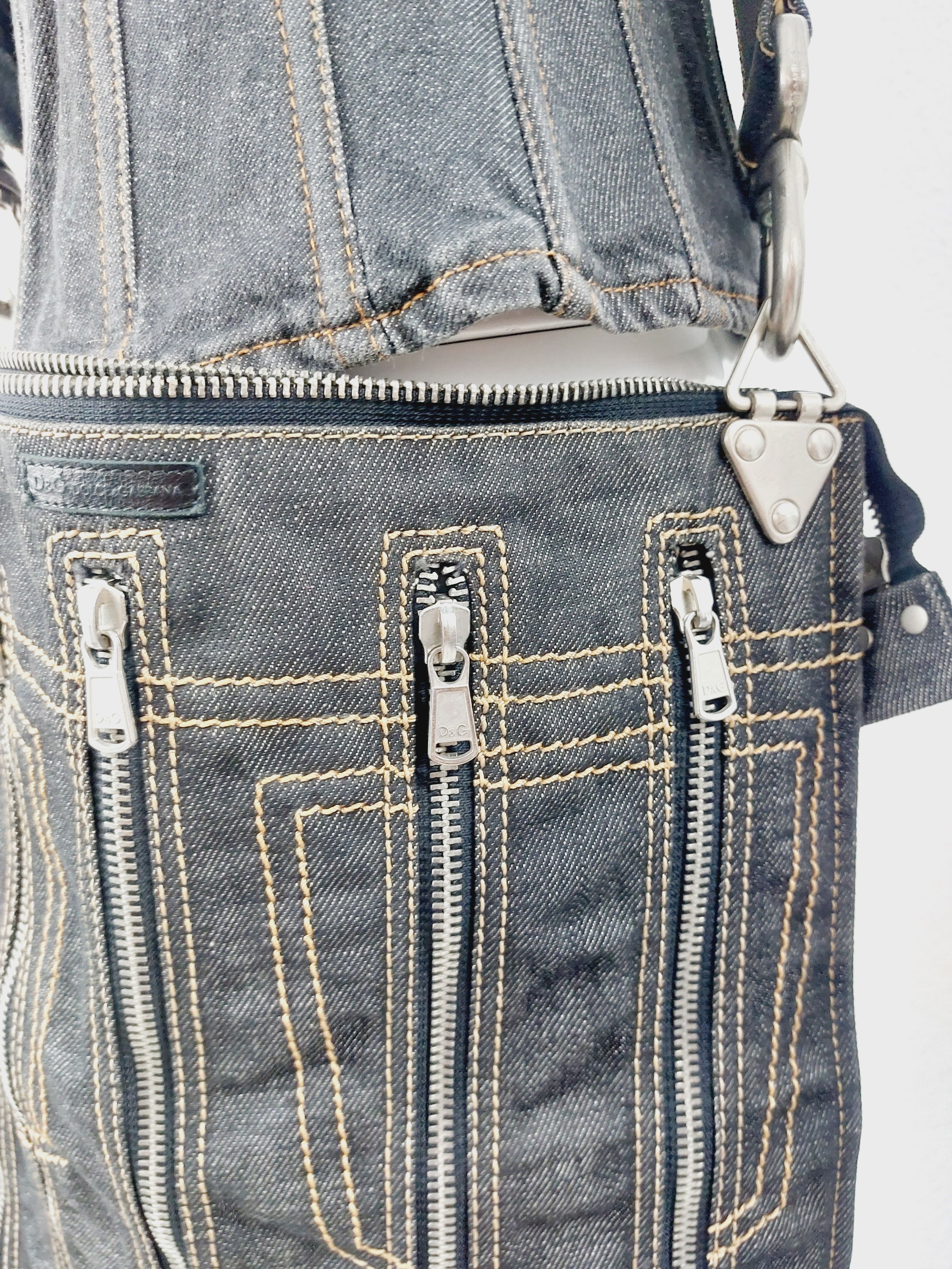 Dolce & Gabbana Dolce & Gabbana denim zipper Zip Crossbody Shoulder Bag Size ONE SIZE - 4 Thumbnail