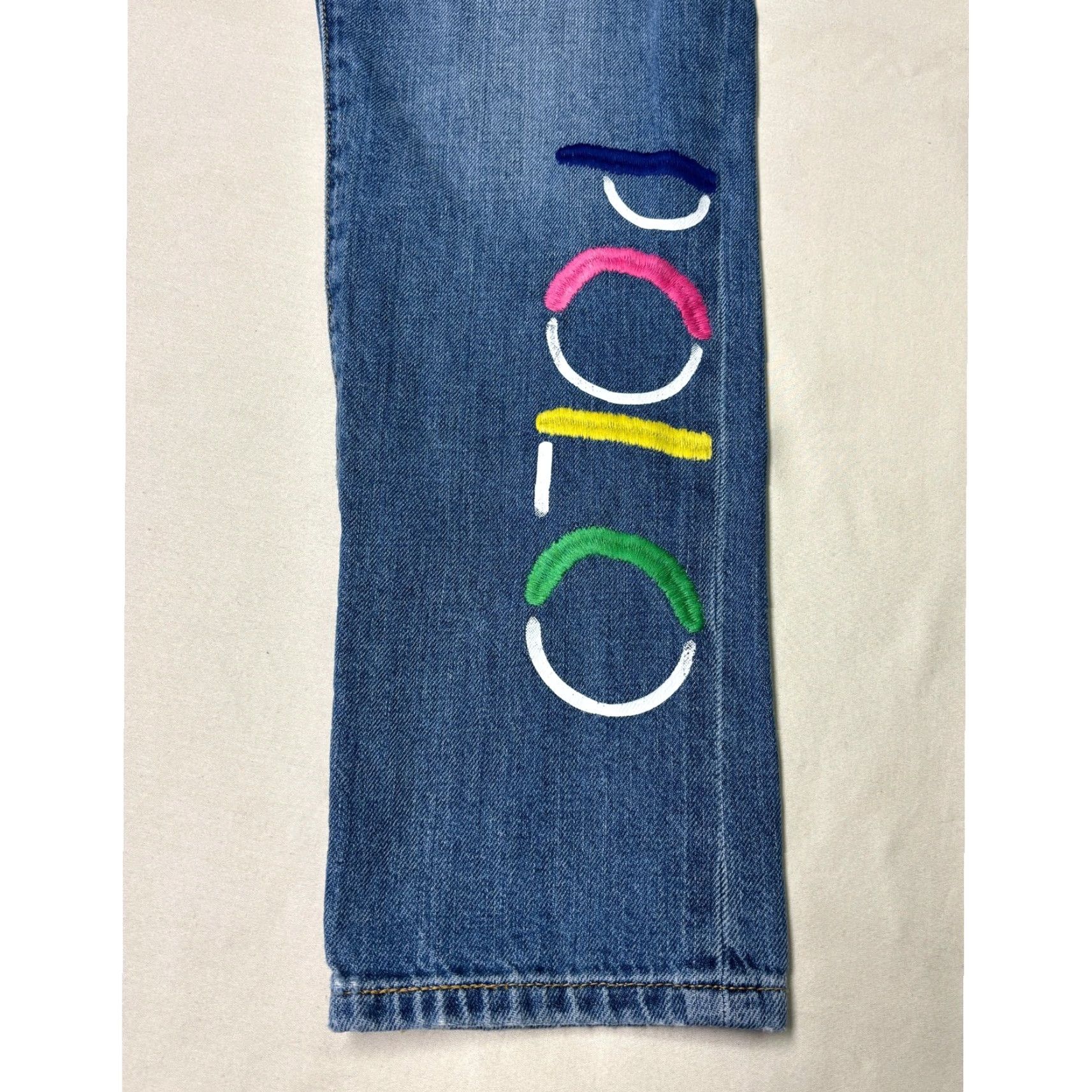 Polo Ralph Lauren Polo Ralph Lauren Slim Boyfriend Jeans Blue Embroidered Logo Women W28X26 Size 36" / US 14 / IT 50 - 2 Thumbnail