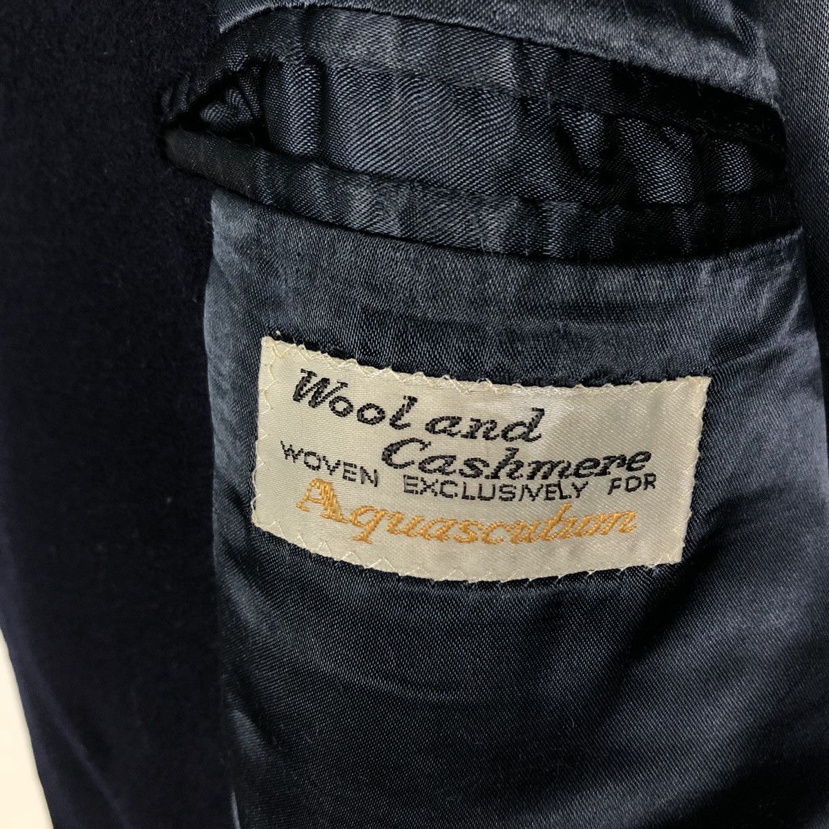 Vintage 🔥Rich Royal Blue - Fly Long Jacket Wool Aquascutum England Size US M / EU 48-50 / 2 - 14 Thumbnail