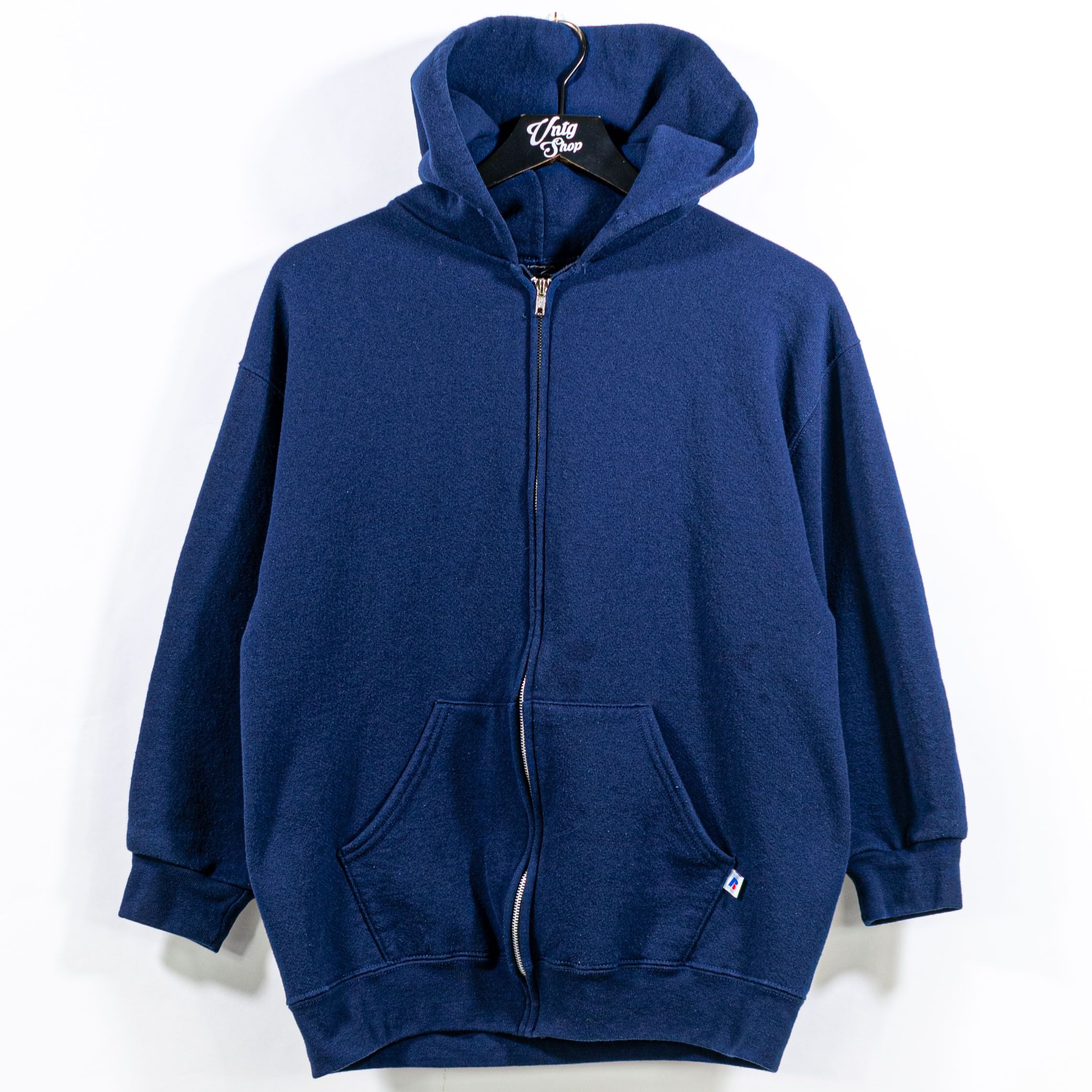 Vintage Russell Athletic Zip Hoodie Sweatshirt Y2K hemmed sleeves Grailed