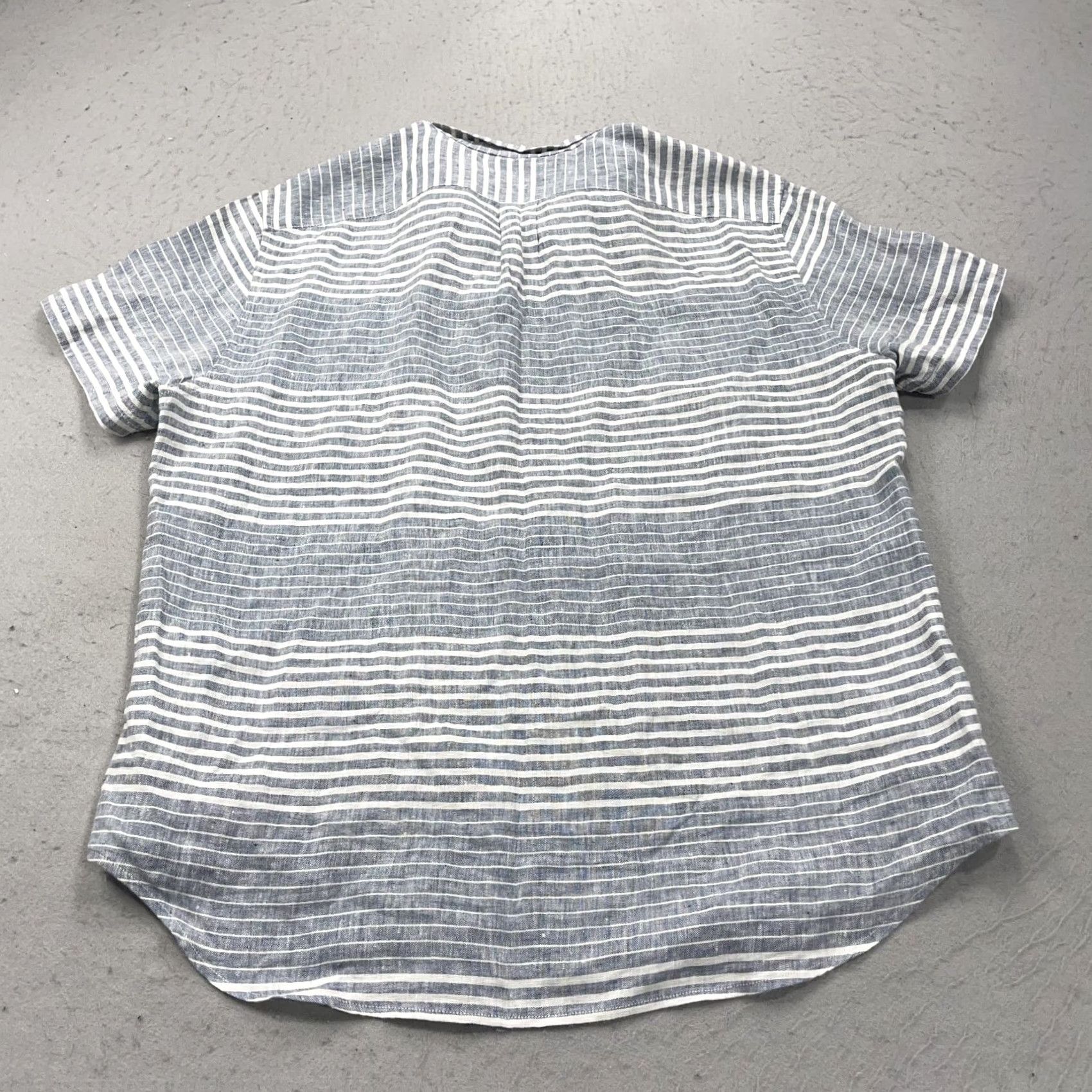 J.Crew J.CREW Shirt Mens L Blue Linen Button-Up Casual Beach Classic Camp 90s Theme Mens Size US L / EU 52-54 / 3 - 6 Thumbnail