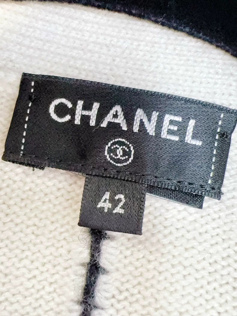 Chanel Chanel 23P black and white color block vertical stripe let Size M / US 6-8 / IT 42-44 - 5 Thumbnail