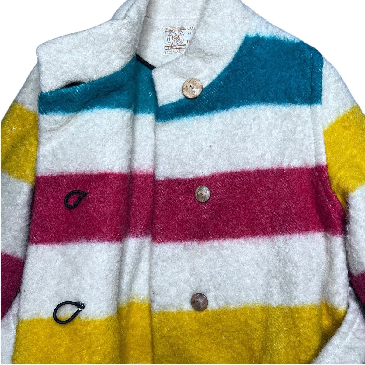 Hudsons Bay × Vintage Hudson Bay Company 4 Point Blankets Wool Belt Women’s Jacket Size S / US 4 / IT 40 - 18 Thumbnail