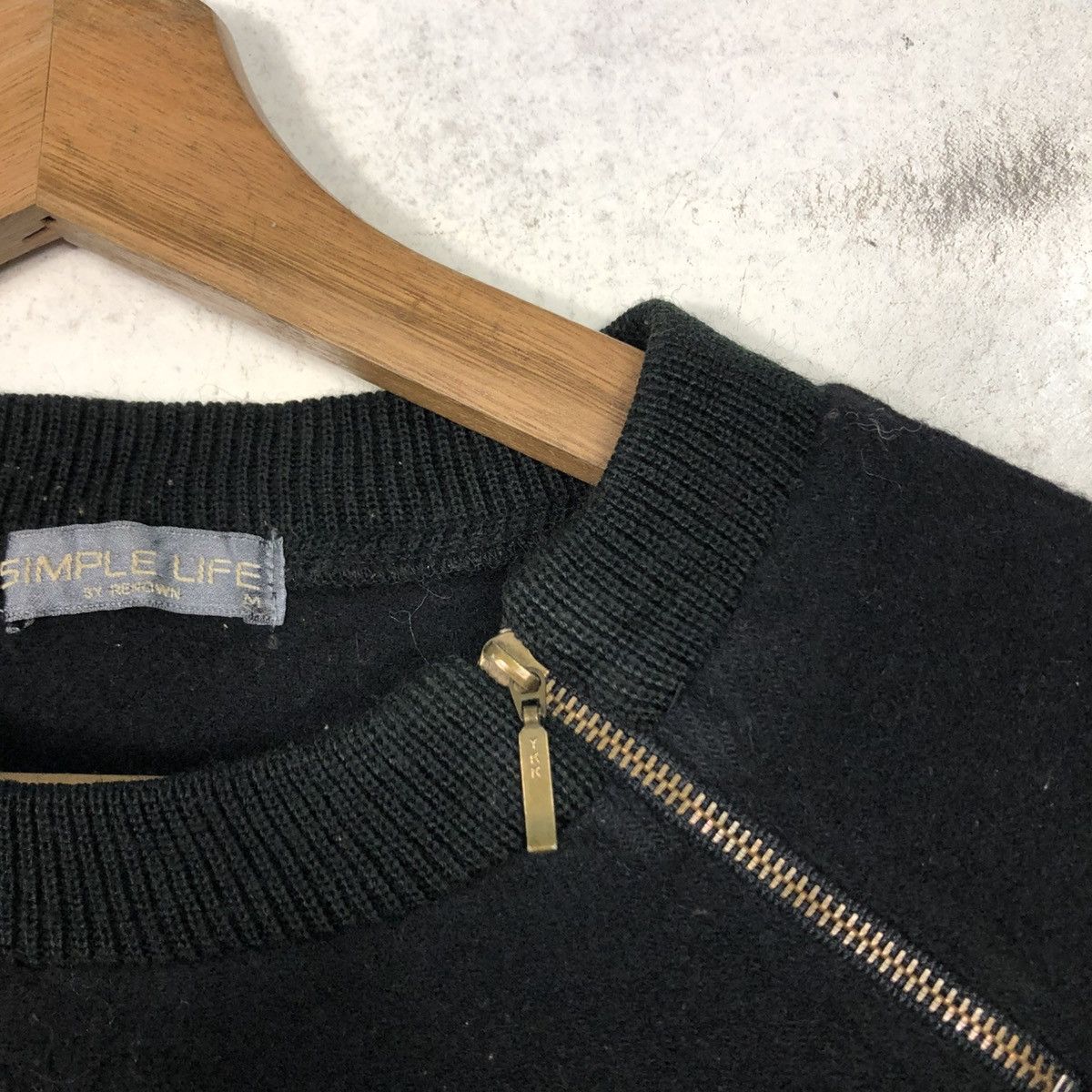 Issey Miyake 📌Vintage Sweatshirt Rich Black Asymmetrical Simple Life Size US M / EU 48-50 / 2 - 15 Thumbnail
