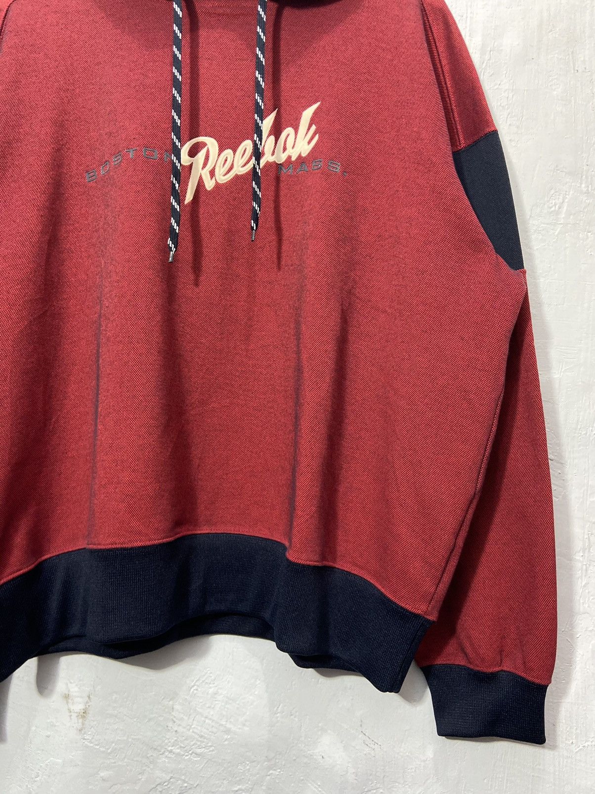 Reebok Reebok Boston Mass Embroidered Pullover Hoodie Boxy Fit Size US L / EU 52-54 / 3 - 3 Thumbnail