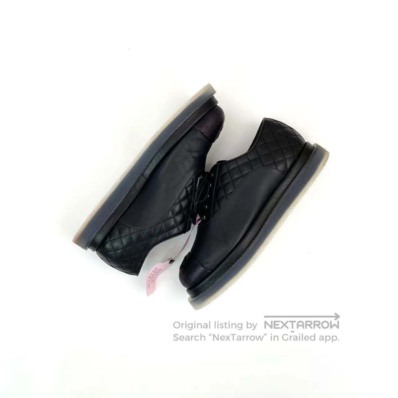 Chanel Chanel Double C logo diamond plaid platform Oxford shoes| Size US 8.5 / IT 38.5 - 3 Thumbnail