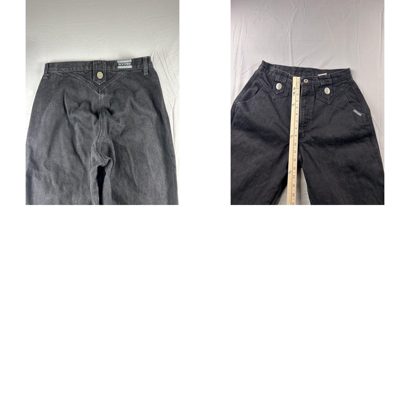 Vintage VINTAGE Rockies Jeans Womens 30X36 High Rise Western 90s Denim Concho Size 30" / US 8 / IT 44 - 8 Thumbnail