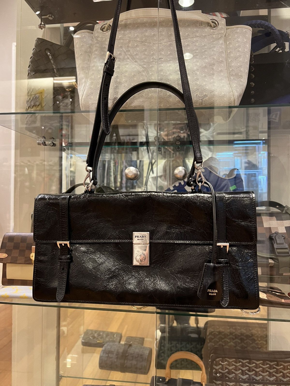 Prada Prada 2 way Shoulder Bag Black Size ONE SIZE - 1 Thumbnail