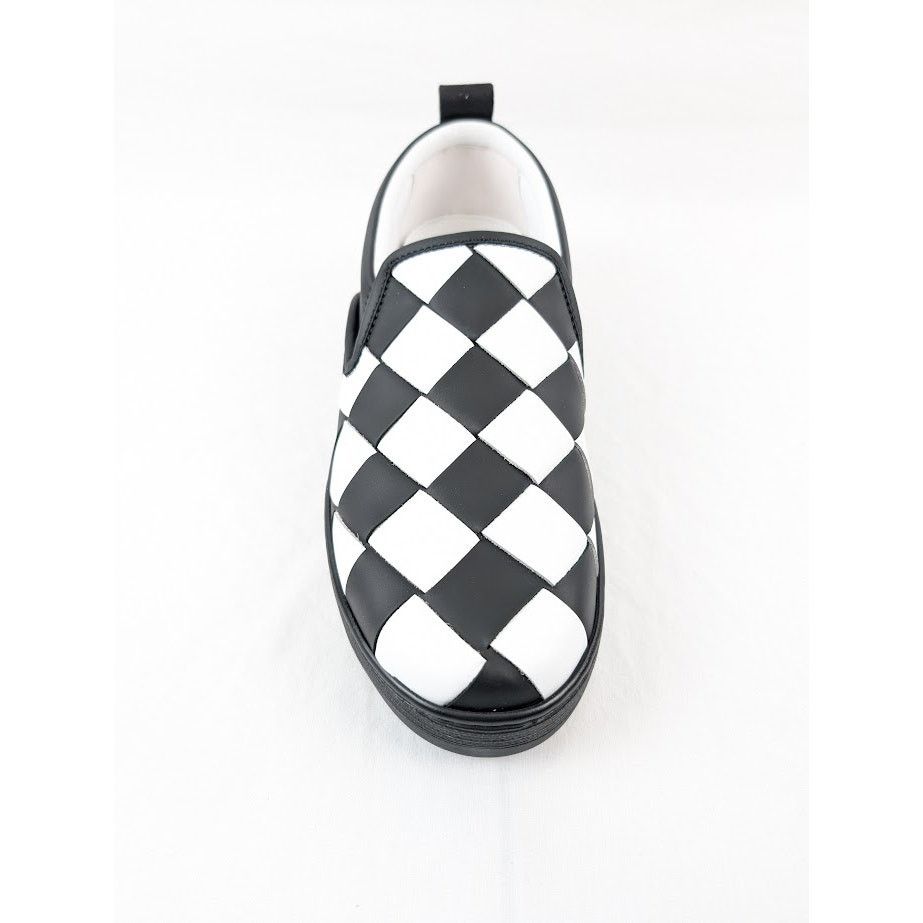 Bottega Veneta o1rshd1 Bolt Calf Intrecciato Sneakers in Nero / Optic White Size US 7.5 / EU 40-41 - 5 Thumbnail