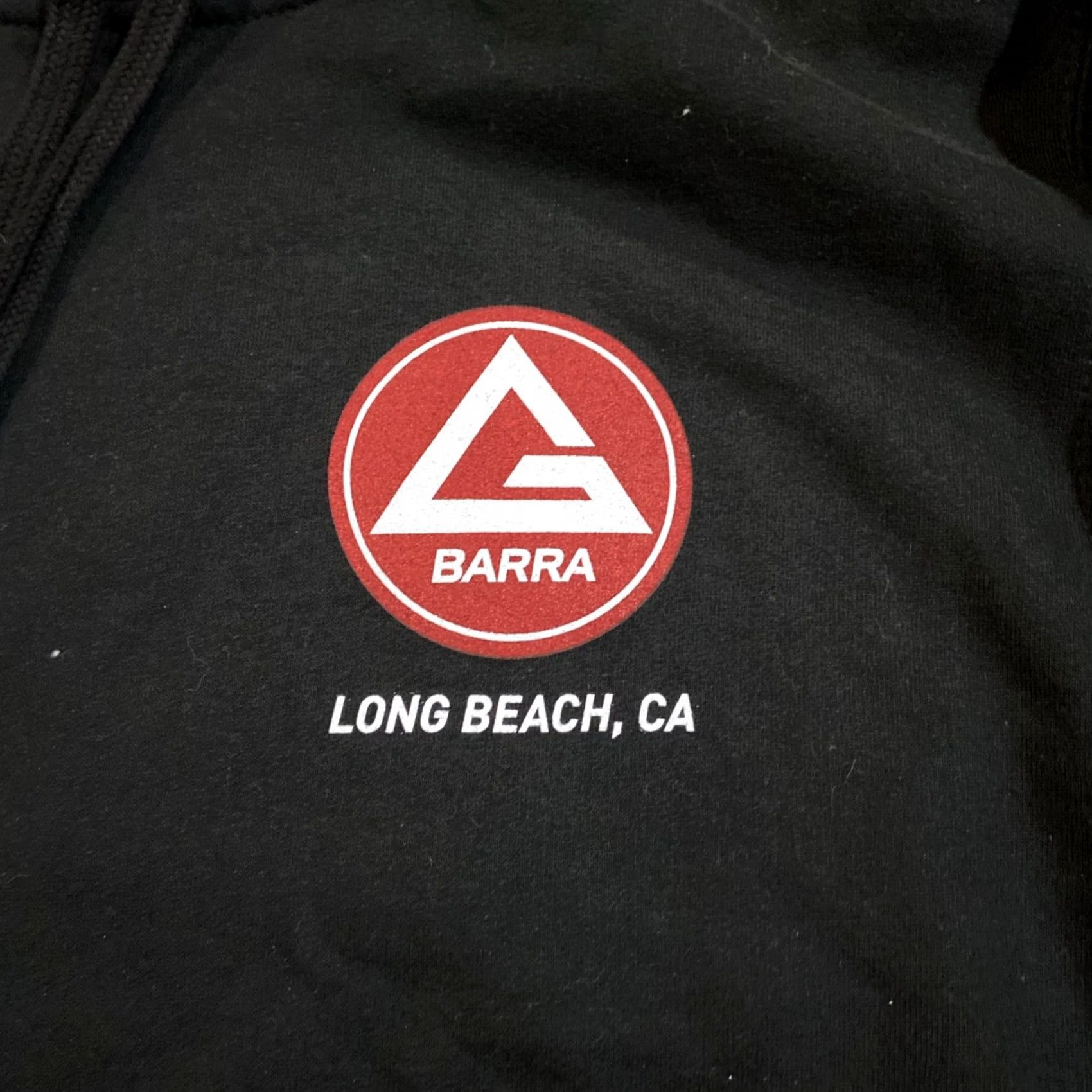 C&A VINTAGE Gracie Barra Hoodie Mens XS Black Graphic Print Logo Pullover Hooded Pockets All Seasons Fleece Size US XS / EU 42 / 0 - 2 Thumbnail