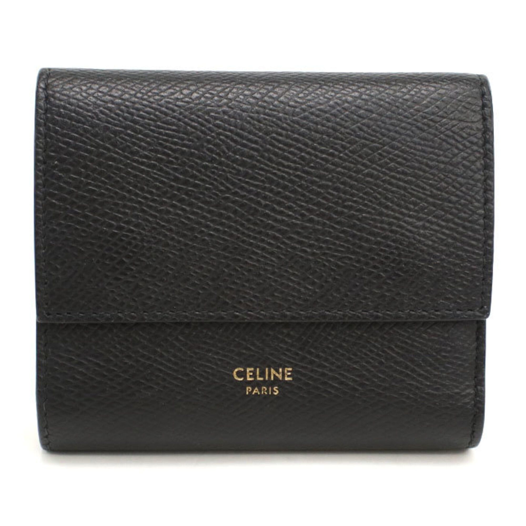Celine Celine Tri-fold Wallet 10B573BEL.38NO Small Trifold Women's Black Size ONE SIZE - 1 Thumbnail