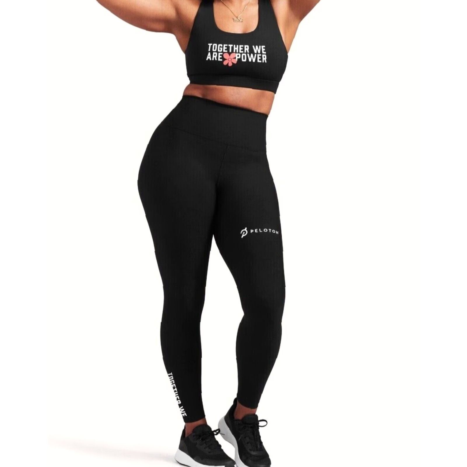 Vintage PELOTON Sports Bra Together We Are Power Womens Black 3X NWT Advance Sophia Adjustable Padded Racerback High Support Size ONE SIZE - 5 Thumbnail