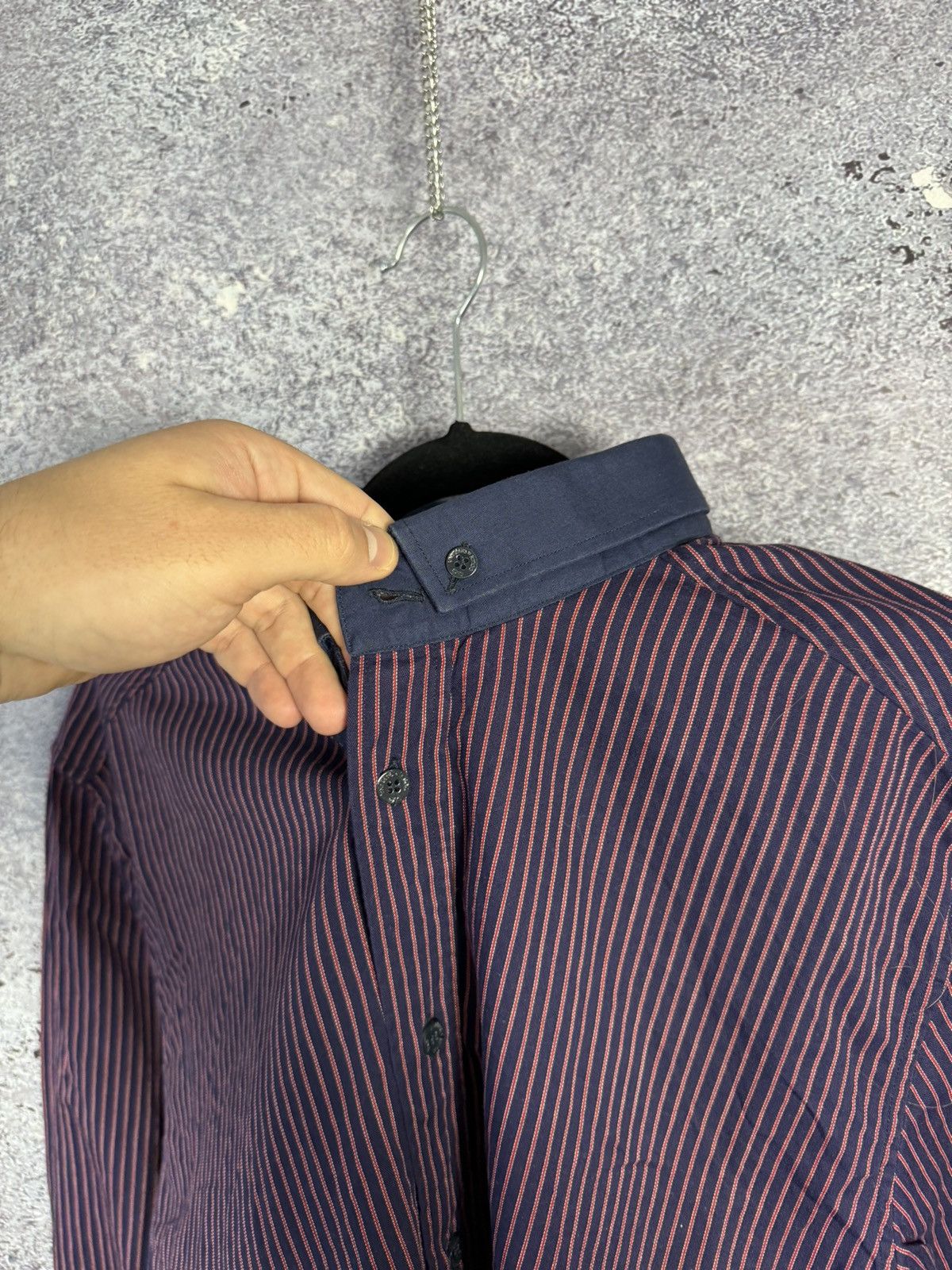Designer × Dolce & Gabbana × Vintage Vintage Dolce Gabbana Striped Shirt button up y2k oldmoney Size US L / EU 52-54 / 3 - 12 Thumbnail