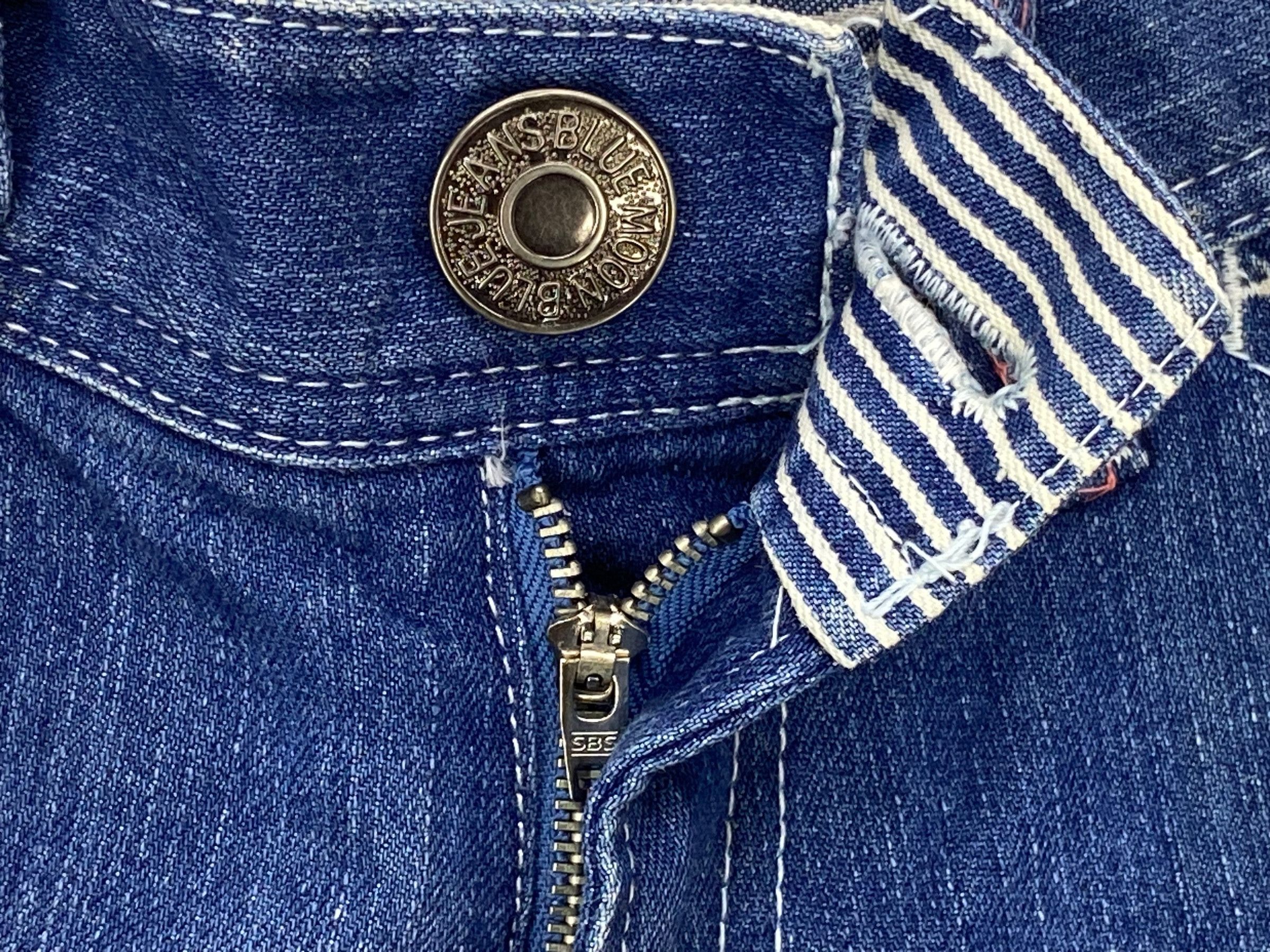 Japanese Brand Blue Moon Blue Japan Ankle Jeans Japanese Spellout Jeans Size 26" / US 2 / IT 38 - 8 Thumbnail