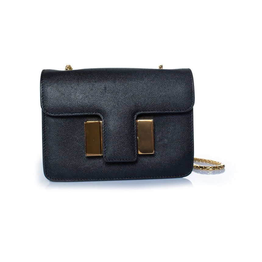 Tom Ford Tom Ford, Black grained leather Sienna bag Size ONE SIZE - 2 Thumbnail