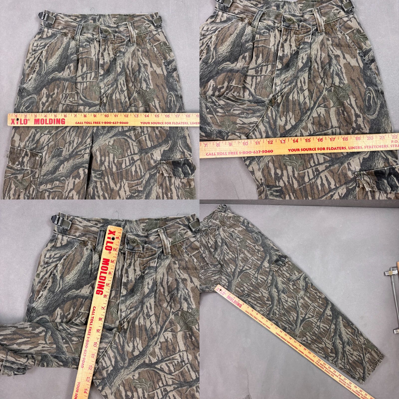 Vintage VINTAGE Mossy Oak Pants Mens 26x30 Cargo Denim Hunting Camo Streetwear Size US 29 - 8 Thumbnail