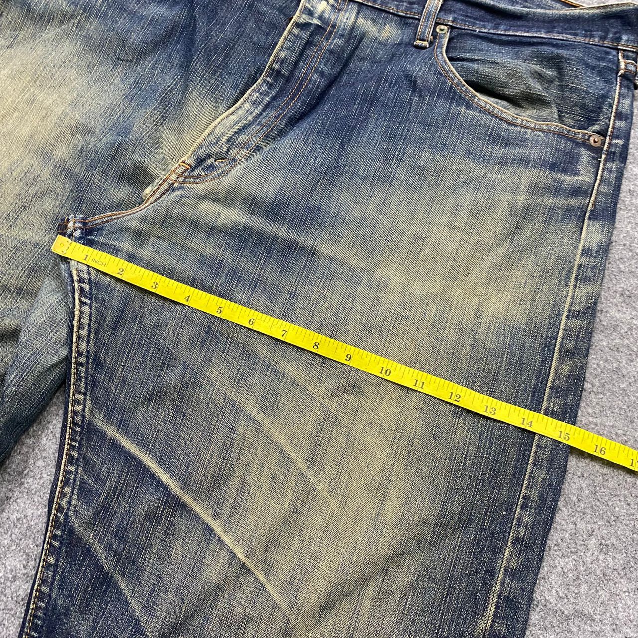 Levi's 💥Rare💥Vintage 90S Levis 503 Big Size Distressed Denim Size US 41 - 5 Thumbnail