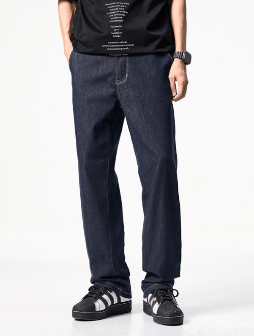 Japanese Brand × Jean Men's versatile elastic trendy clanfit high street jeans Size US 32 / EU 48 - 1 Thumbnail