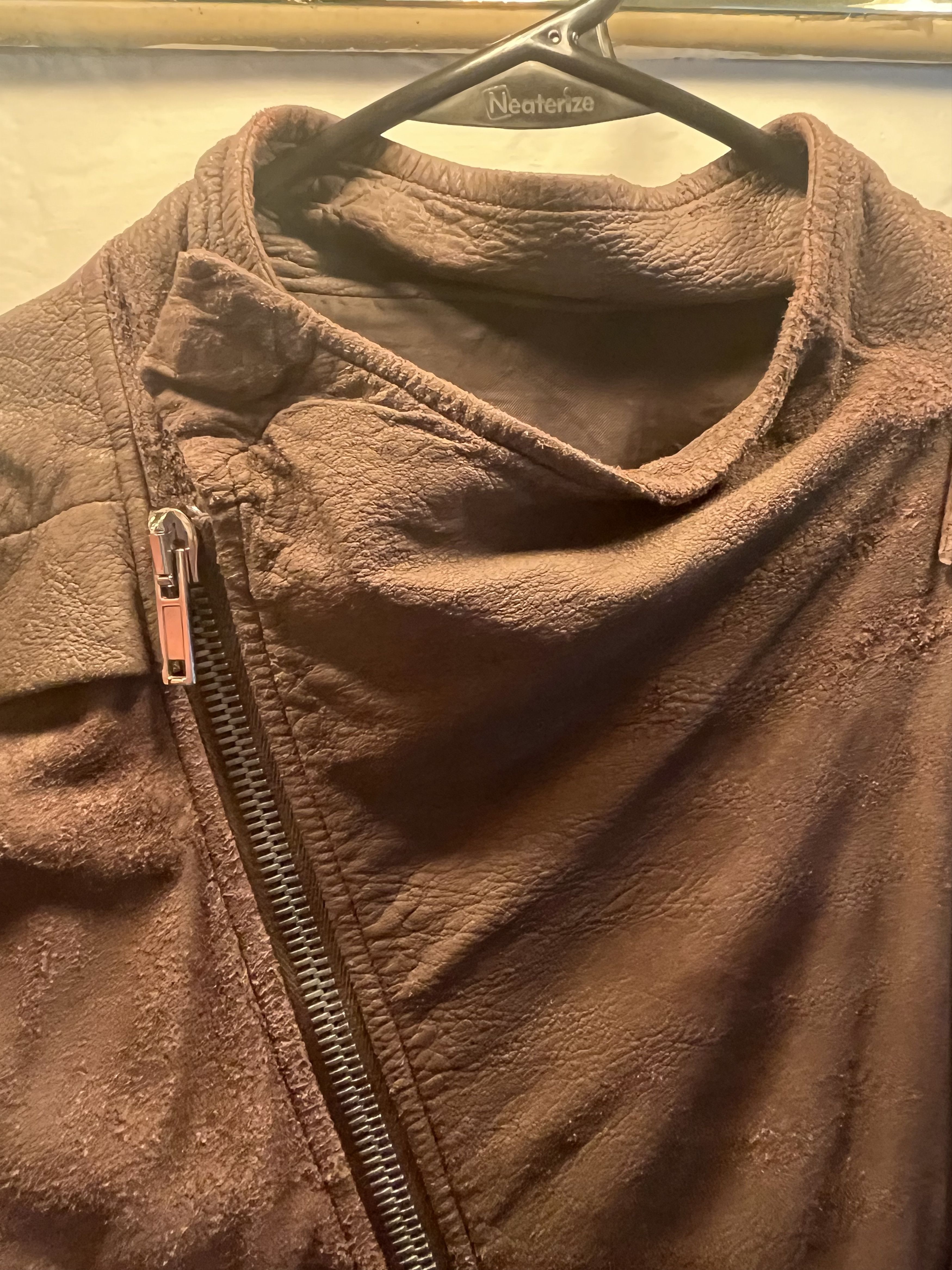 Rick Owens Rick Owens Blistered Cracked Lamb Leather Jacket Size US XXL / EU 58 / 5 - 8 Thumbnail