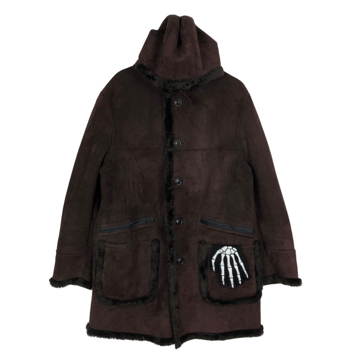 Japanese Brand VINTAGE LONG JACKET MOLESKIN PPFM JAPAN PUNK ISSEY MIYAKE Size US M / EU 48-50 / 2 - 1 Thumbnail