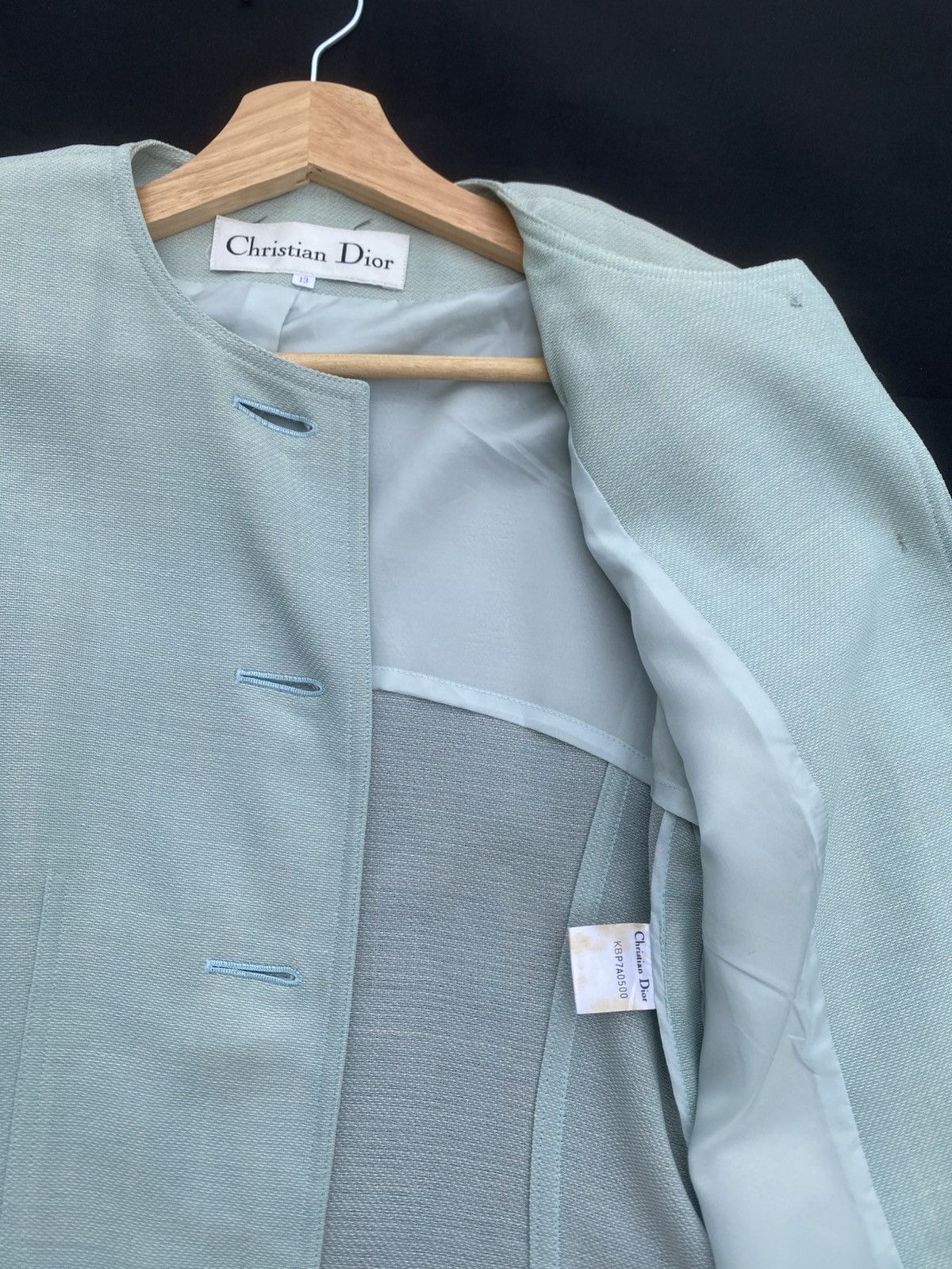 Dior Rare Vintage 90s Christian Dior Wool Suit Blazer/Jacket Size M / US 6-8 / IT 42-44 - 8 Thumbnail