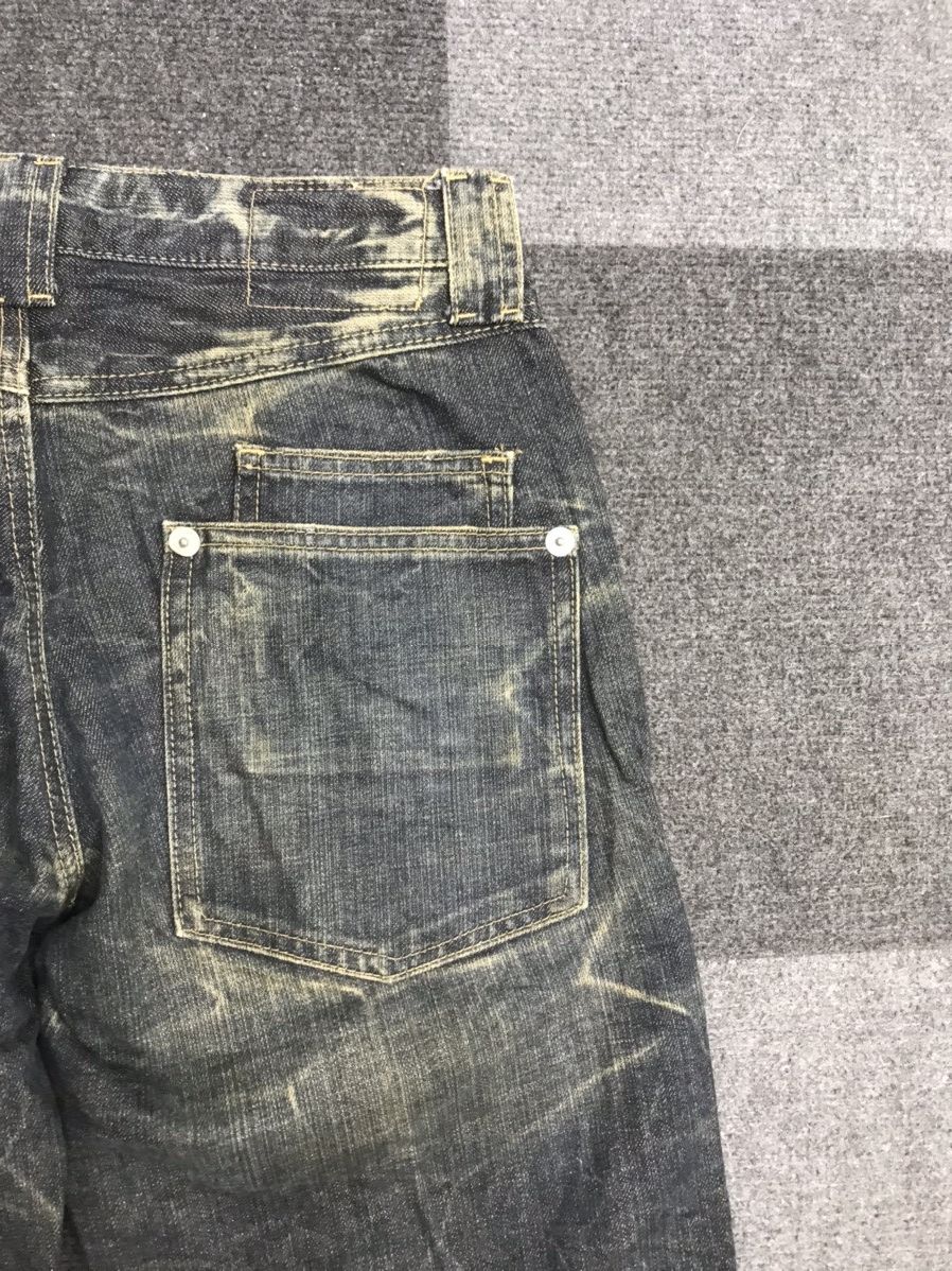 Japanese Brand RUSH HOUR Short Distressed Jeans Size US 29 - 8 Thumbnail