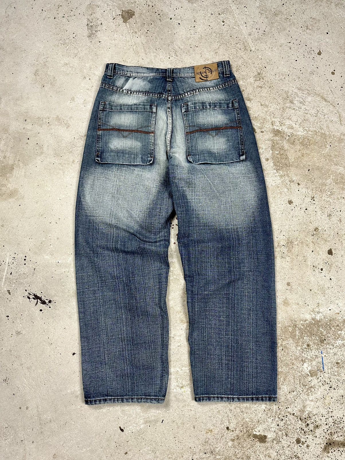 If Six Was Nine × Japanese Brand × Vintage Vintage 90s Baggy Japanese Washed Denim Pants Size US 30 / EU 46 - 2 Thumbnail