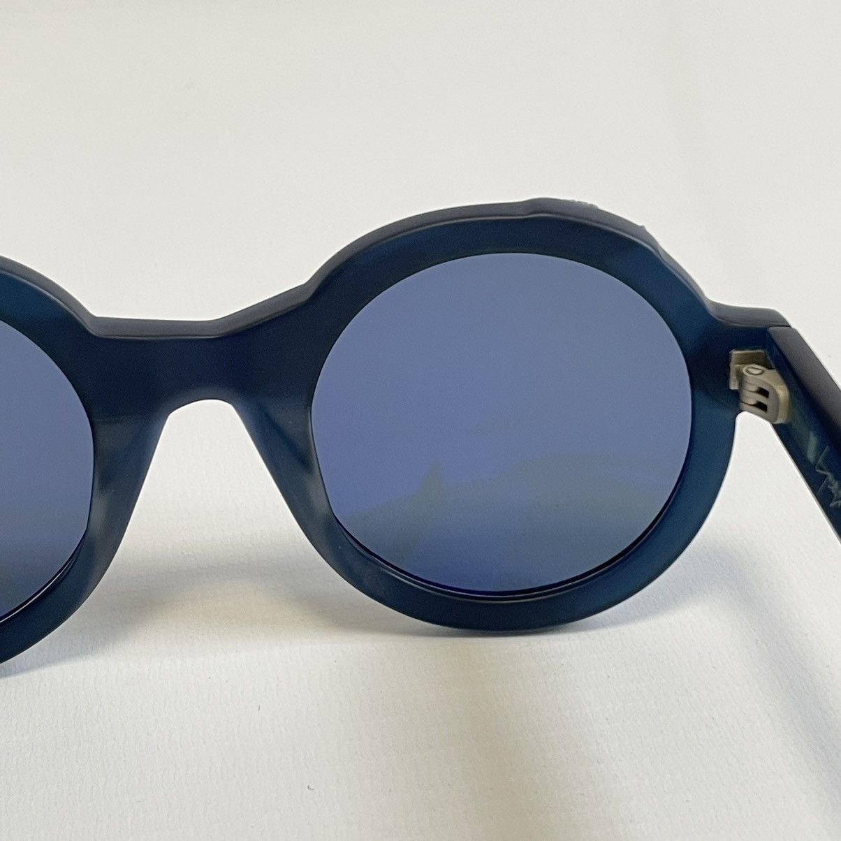 Yohji Yamamoto YY 5019 Blue Round Frame Sunglasses Size ONE SIZE - 11 Thumbnail