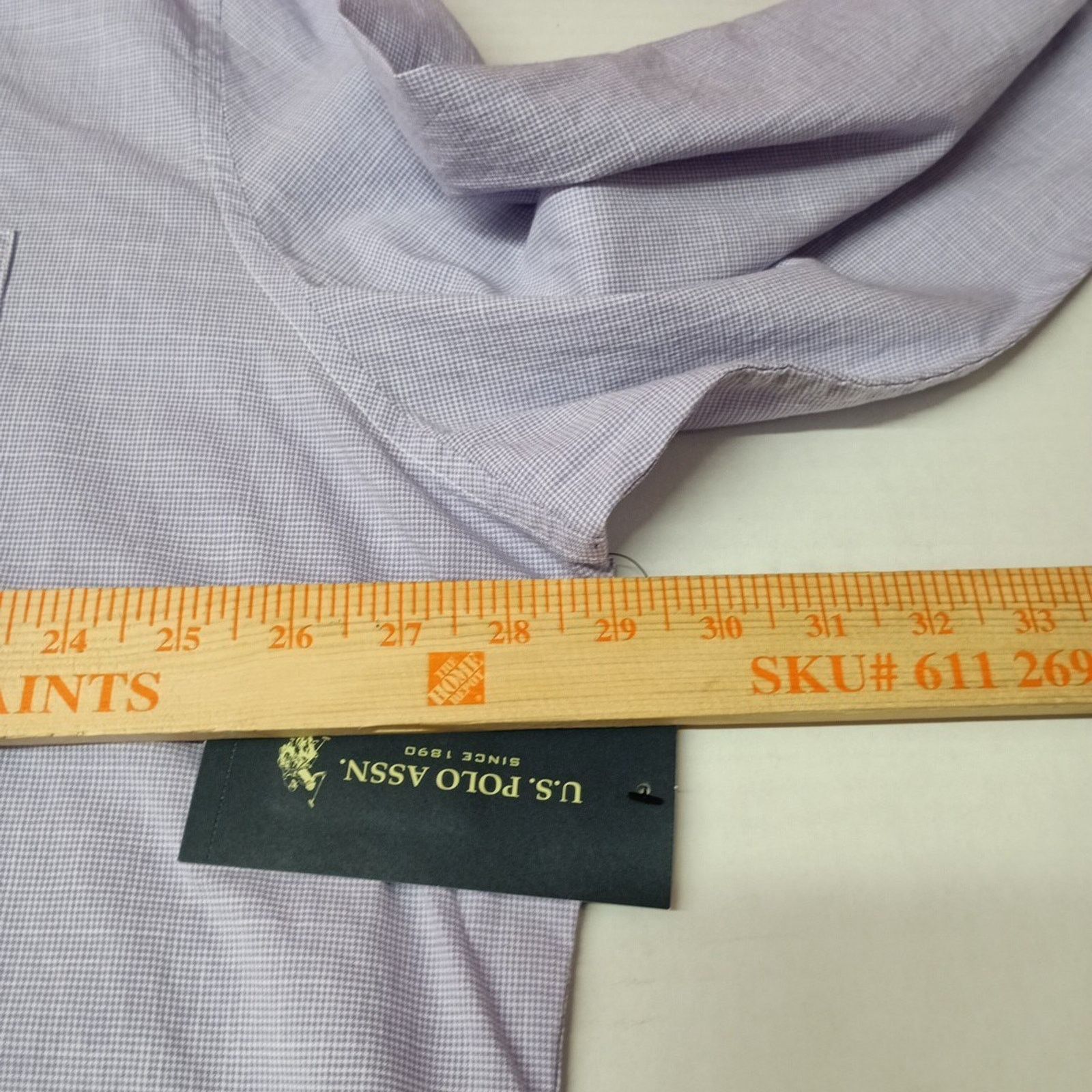 U.S. Polo Assn. U.S. Polo Assn. Woven Shirt Men's 3XL Violet Trail Checkered Size US XXL / EU 58 / 5 - 6 Thumbnail