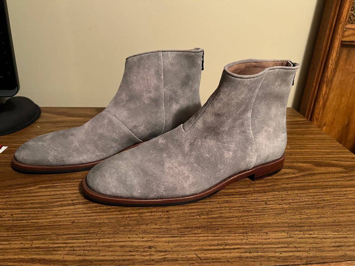 John Varvatos John Varvatos Grey leather suede boot Size US 8.5 / EU 41-42 - 2 Thumbnail