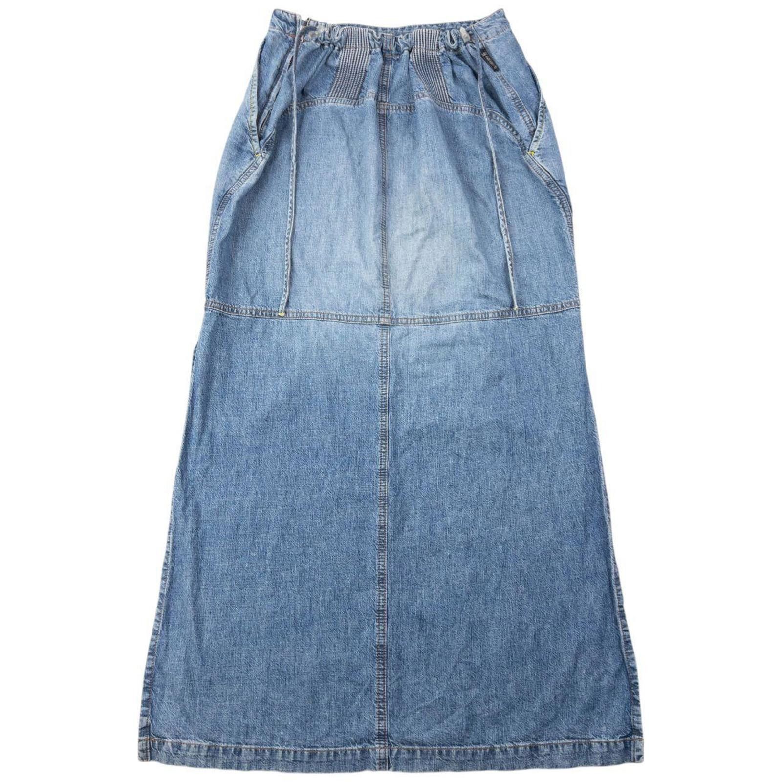 Other Vintage 2000s Armani Jeans Denim Maxi Skirt Womens Size M Size 32" / US 10 / IT 46 - 1 Thumbnail