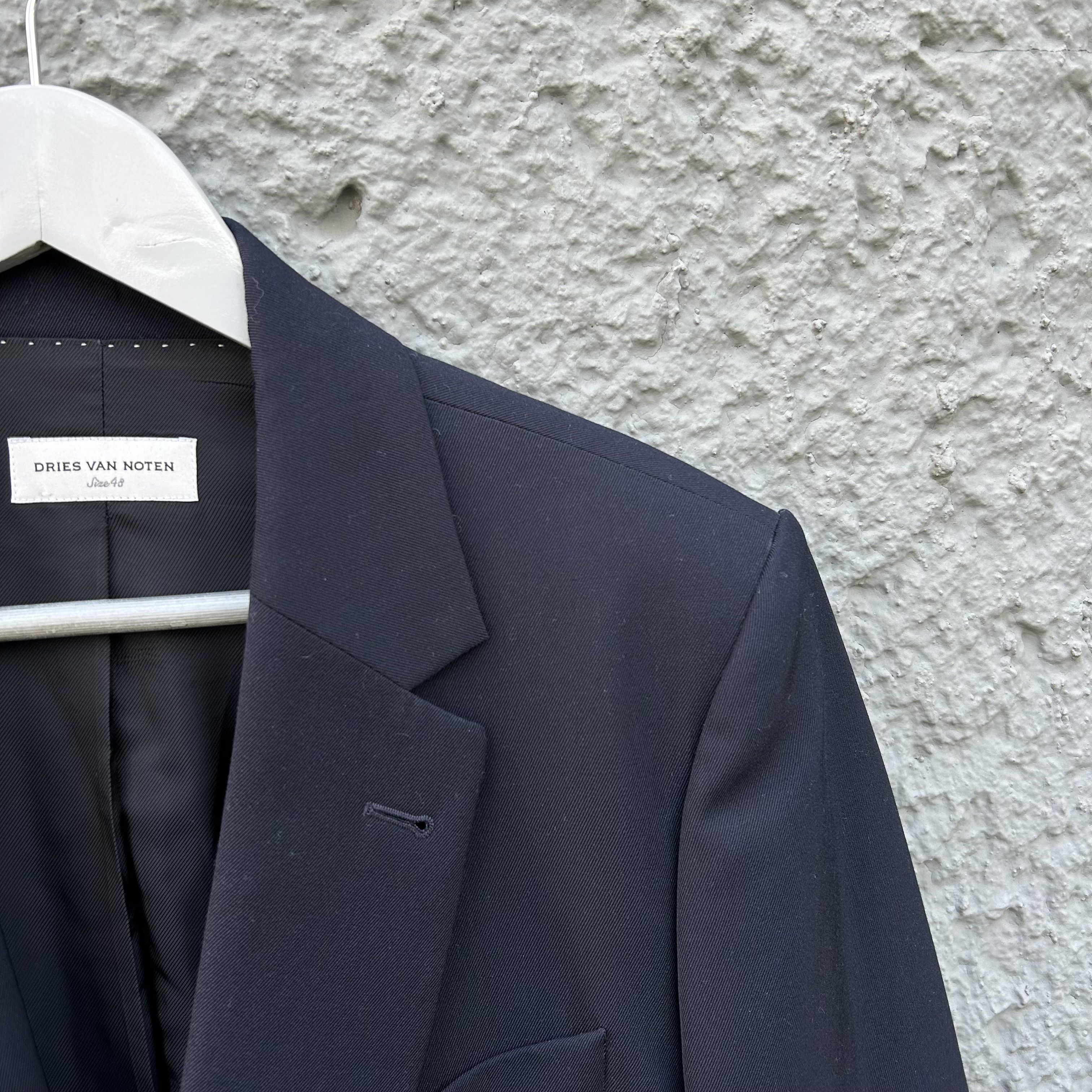 Dries Van Noten Dries van Noten Blue Double-Layered Blazer Jacket Size 48R - 7 Thumbnail