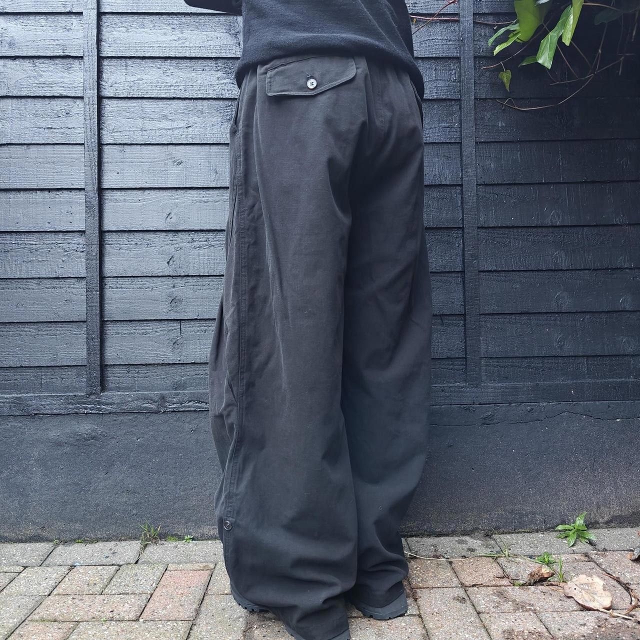 Other Japanese Black Pleated Baggy Trousers Size US 32 / EU 48 - 4 Thumbnail