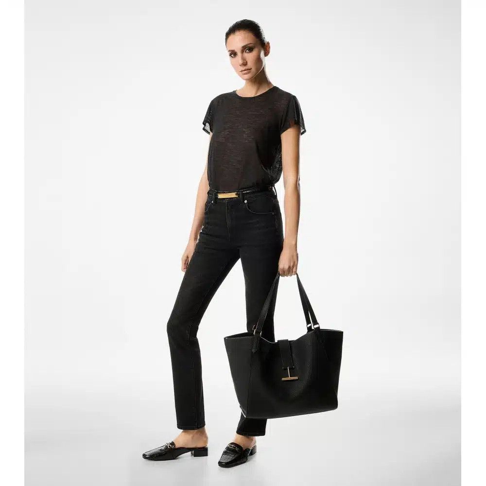 Tom Ford o1loc1c0425 W3354 Whitney Crocodile-embossed Leather Mules Size US 7 / IT 37 - 4 Thumbnail