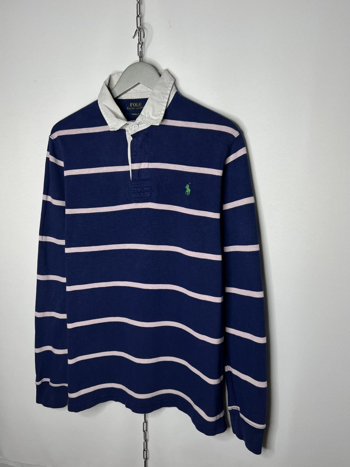 Polo Ralph Lauren Vintage Polo Ralph Lauren Striped Polo Shirt Long Sleeve Size US L / EU 52-54 / 3 - 2 Thumbnail