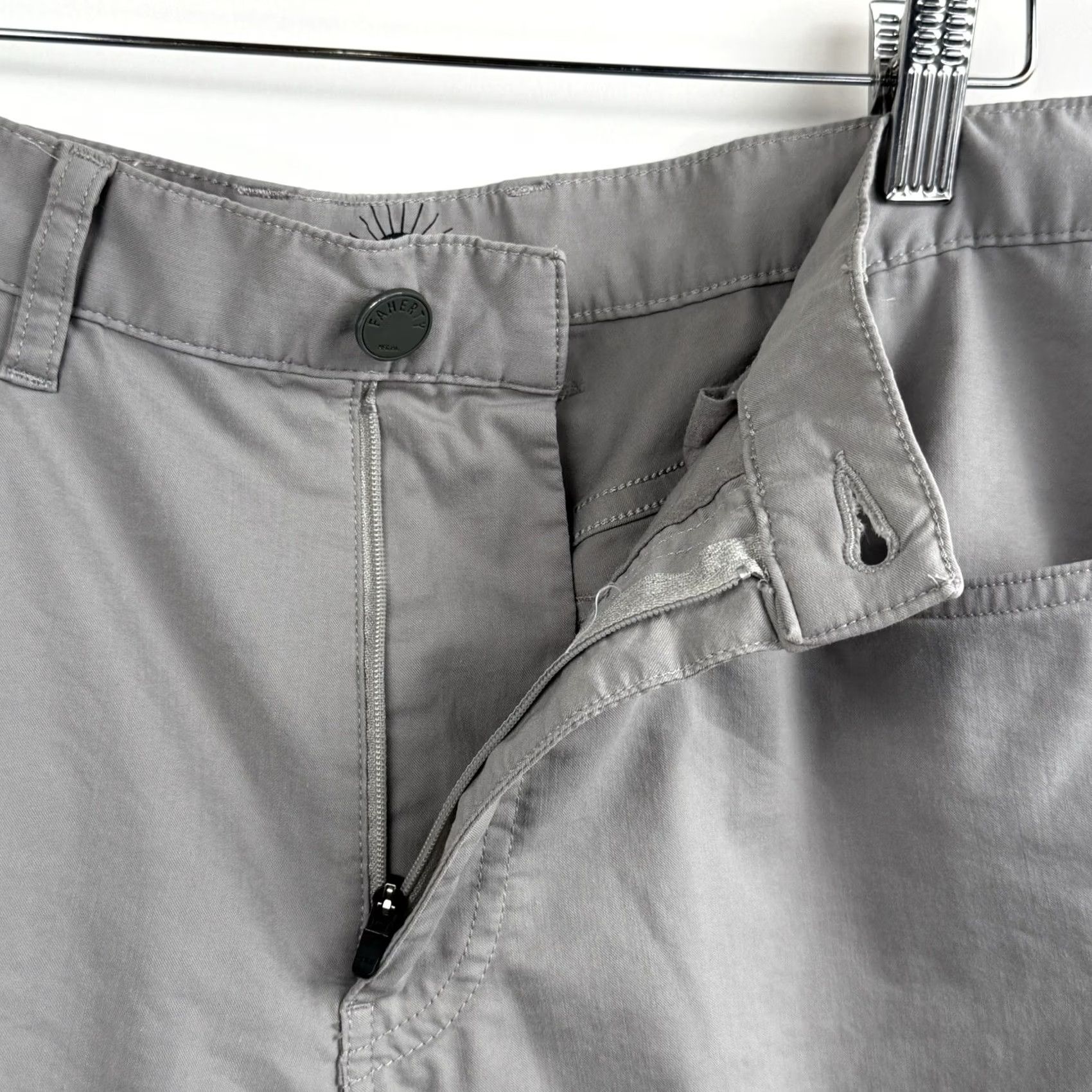 Faherty Faherty Mens Pants 32x28 Reserve Movement 5-Pocket Cotton Blend Chino Straight Leg Front Logo Pocket Size US 32 / EU 48 - 3 Thumbnail