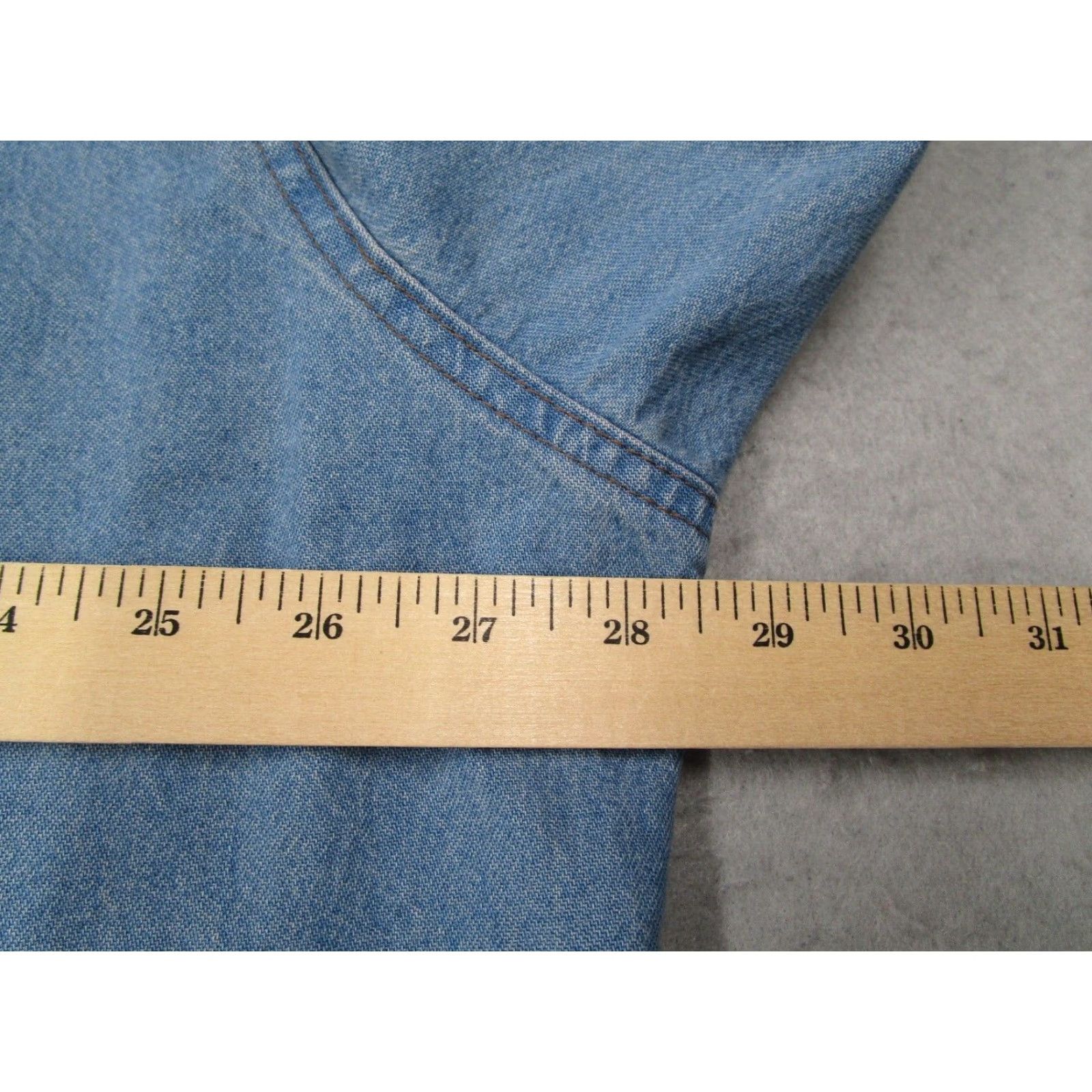 Wrangler VINTAGE Wrangler Men's Denim Shirt 2XL Long Sleeve Casual Western Cowboy Blue Size US XXL / EU 58 / 5 - 7 Thumbnail