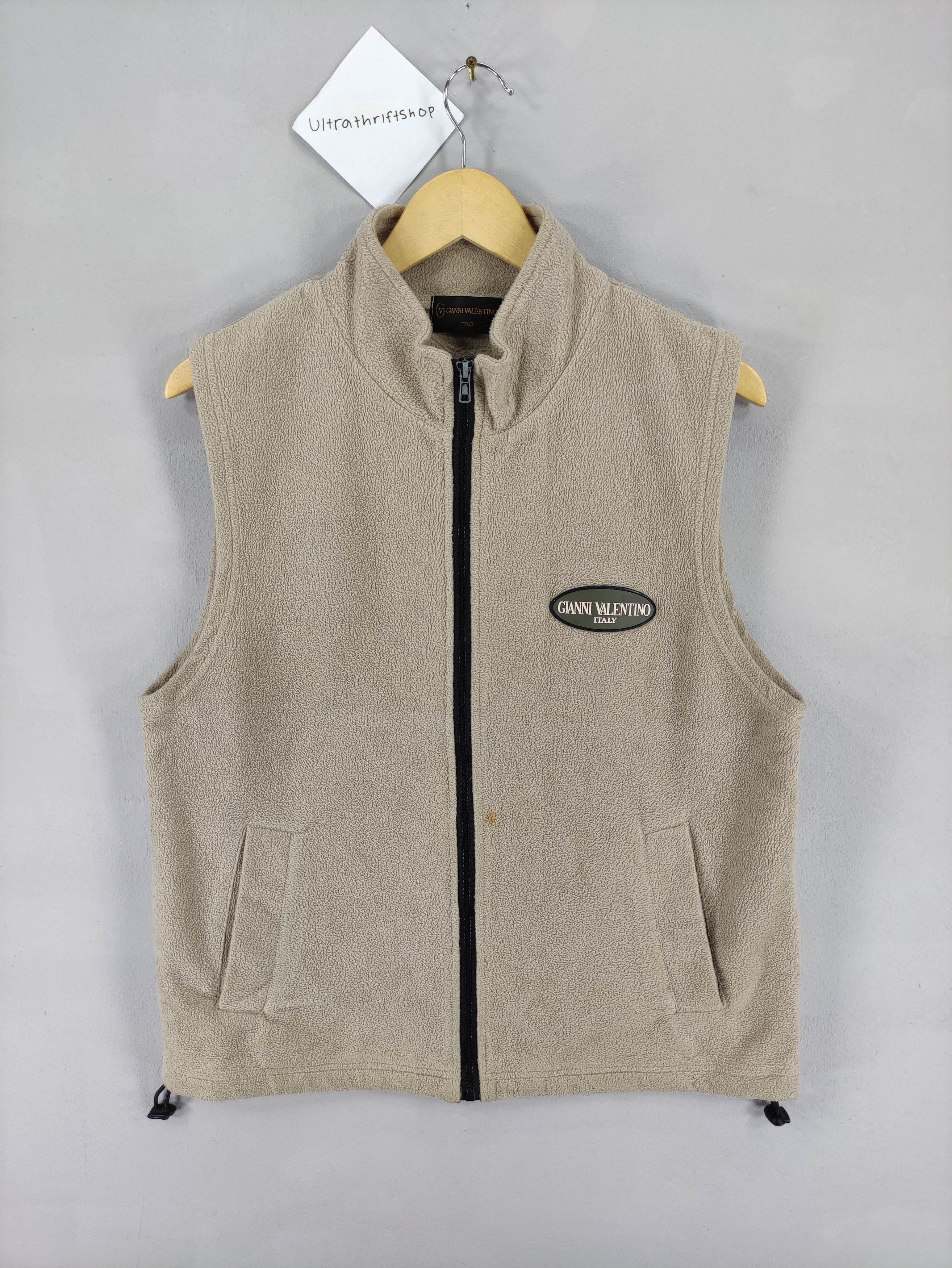 Gianni Valentino Vintage Gianni Valentino Fleece Vest Zipper Size US L / EU 52-54 / 3 - 1 Thumbnail