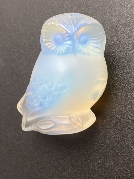 Lalique Authentic Lalique Opalescent Crystal Nyctal Owl - SIGNED | Grailed
