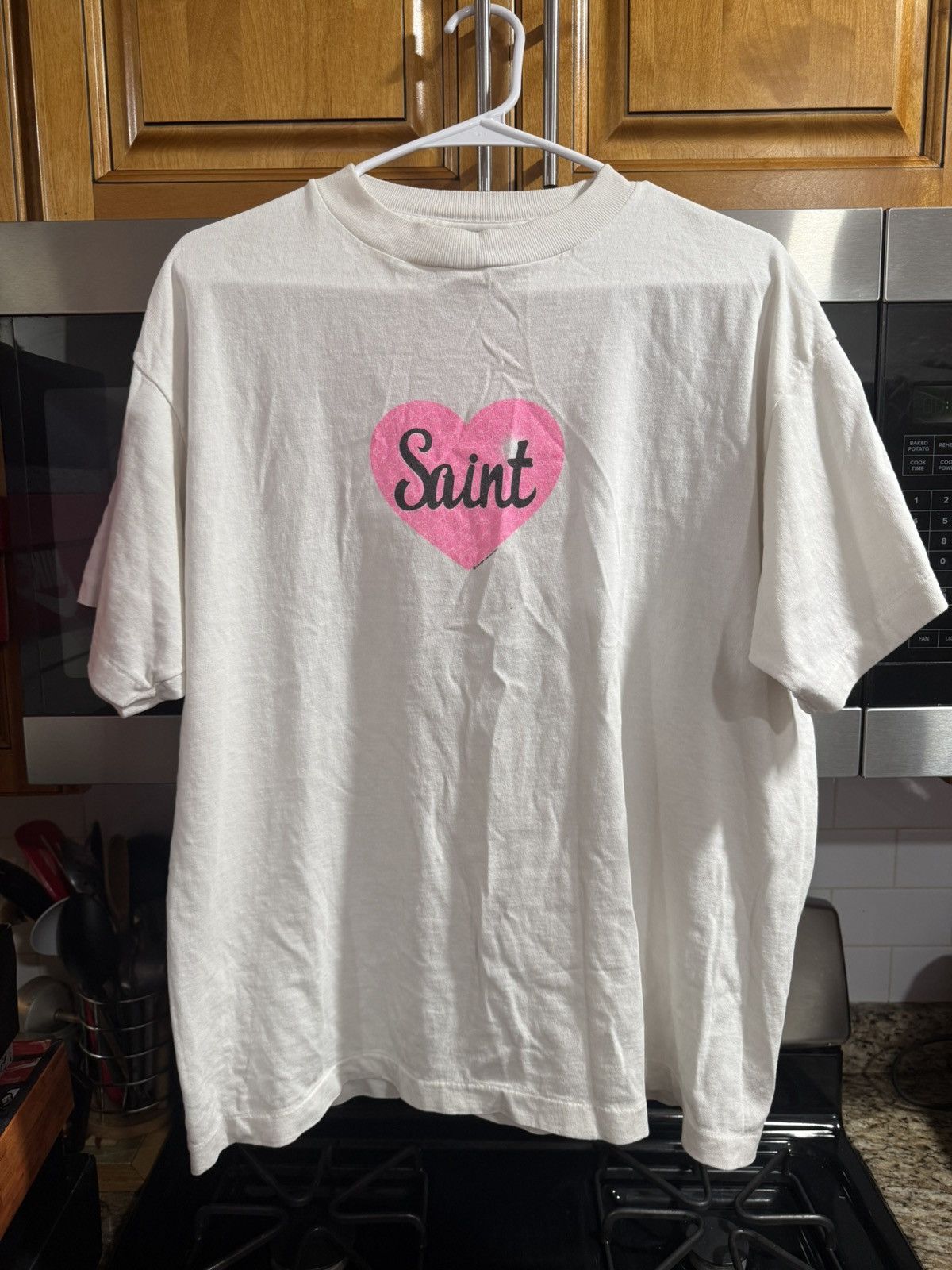 Saint Michael Saint Michael Heart Print Logo Size Small Size US S / EU 44-46 / 1 - 1 Thumbnail