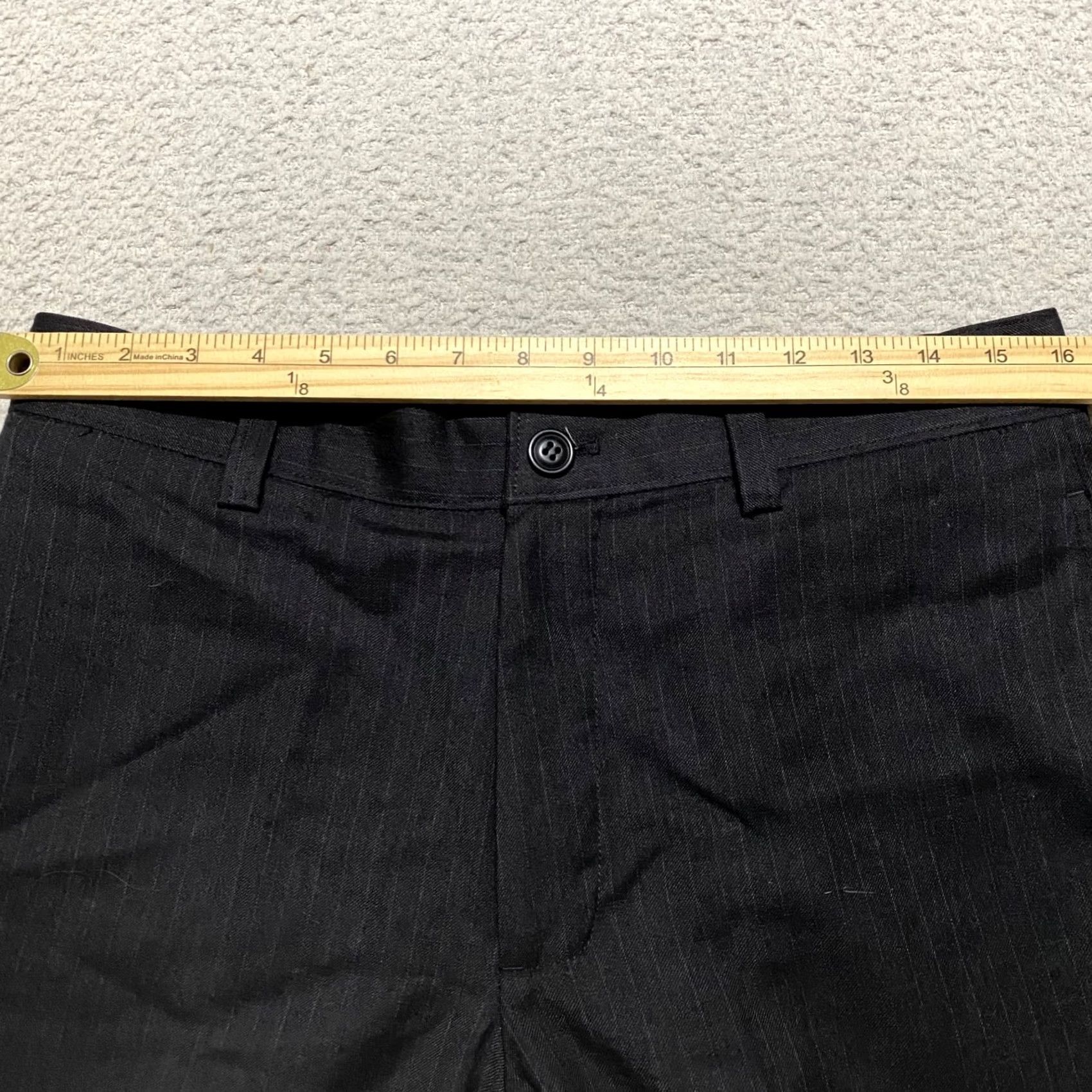 J.Crew J.CREW Mens 32x34 Dress Pants Gray Striped Wool Business Mid Rise Pants Mens 32 Gray Striped Wool Dress Pants Size US 32 / EU 48 - 7 Thumbnail