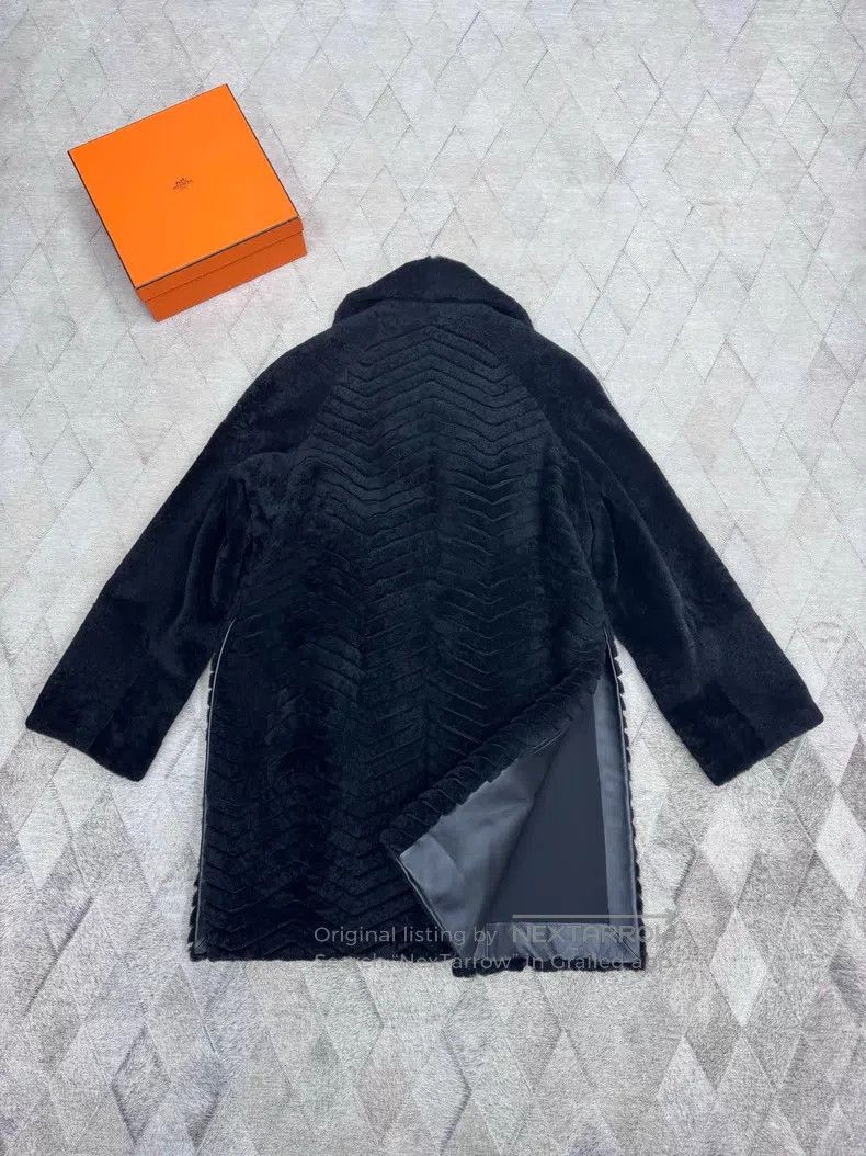 Hermes Hermes Autumn/Winter Fur Coat Jacket with 100% Baby Lamb L Size XS / US 0-2 / IT 36-38 - 7 Thumbnail