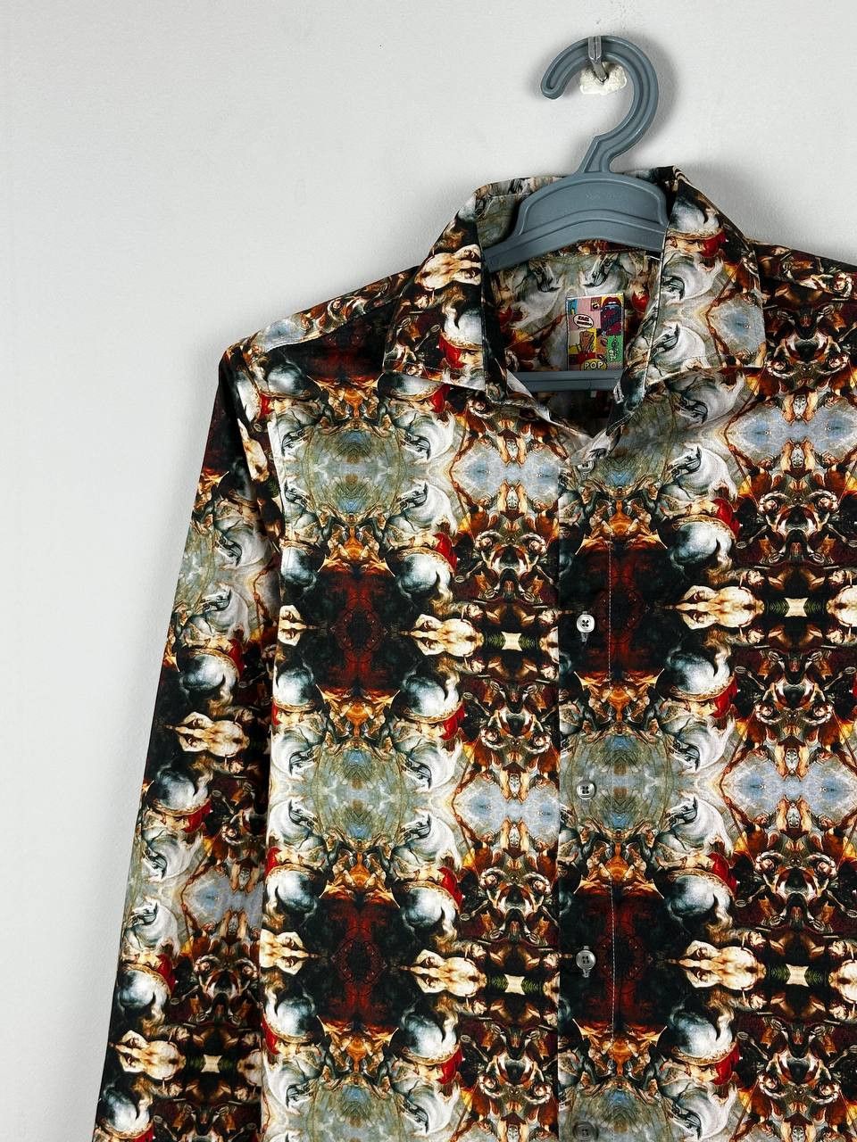 Designer Avant Garde Preppy Y2K Graphic Shirt Art Size US M / EU 48-50 / 2 - 3 Thumbnail