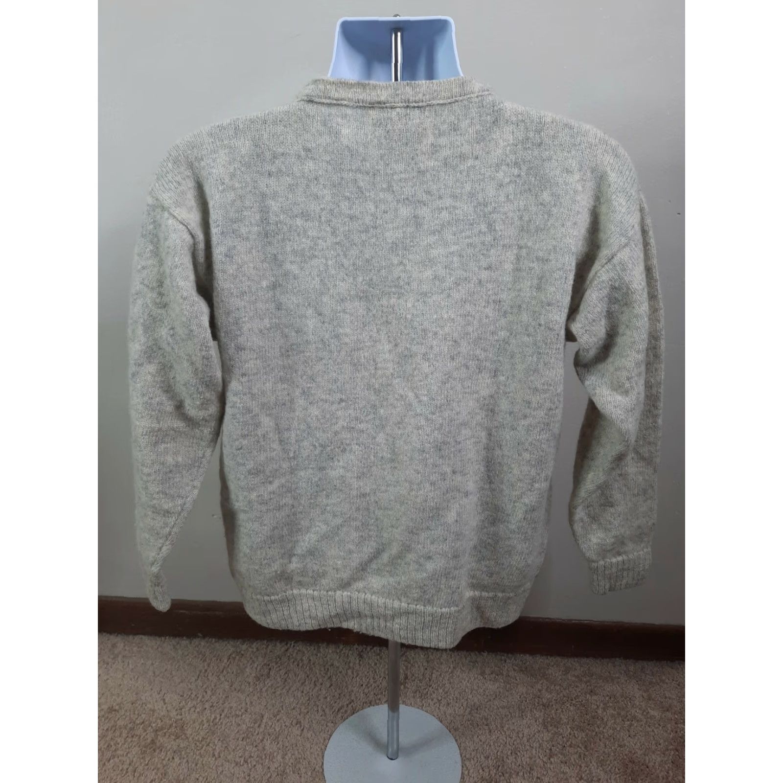 Vintage VINTAGE The Irish Scene Sweater Mens Small Pullover Wool Gray Crewneck S7M Size US S / EU 44-46 / 1 - 5 Thumbnail