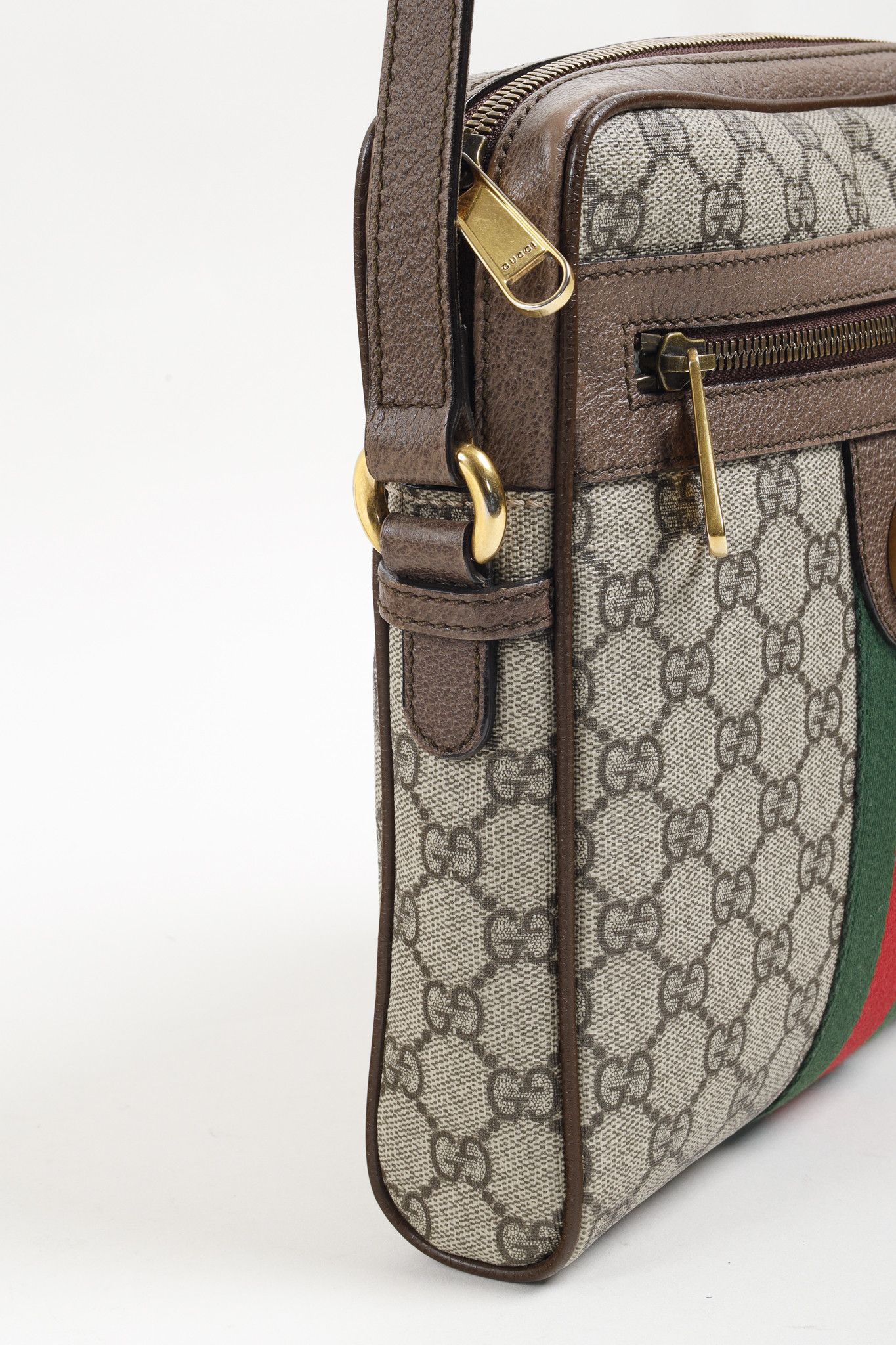 Gucci Gucci Monogram Ophidia Small Brown Crossbody Bag Size ONE SIZE - 8 Thumbnail