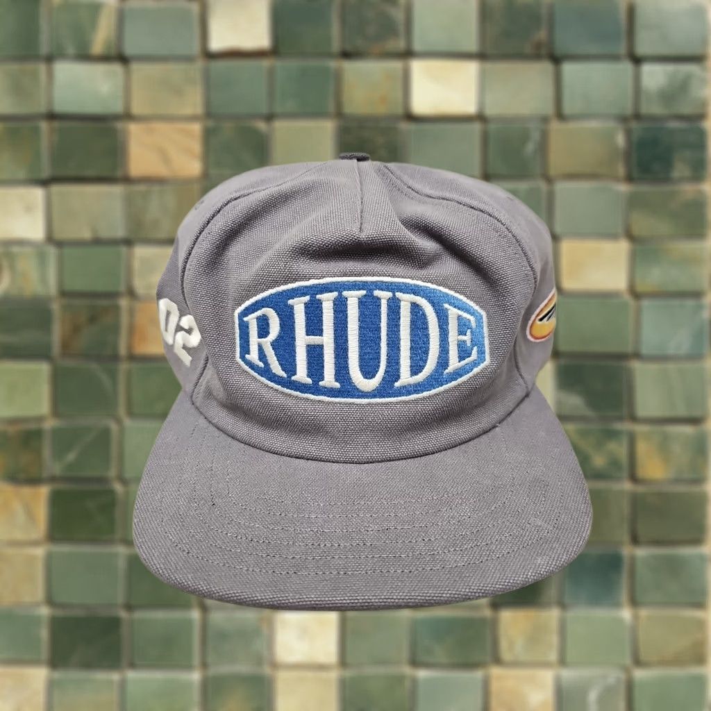 Rhude Rhude Baseball Cap Logo Embroidered Cotton Canvas Snapback Black Men One Size Sports Vintage Authentic Deadstock New Size ONE SIZE - 1 Thumbnail