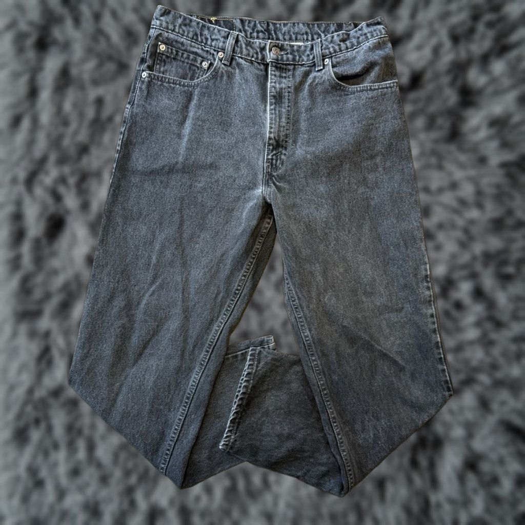 Levi's VINTAGE Levi's 550 Jeans Men 34x31 Black Relaxed Tapered 90s USA Logo 5-Pocket Denim Jeans Mens Size US 34 / EU 50 - 1 Thumbnail