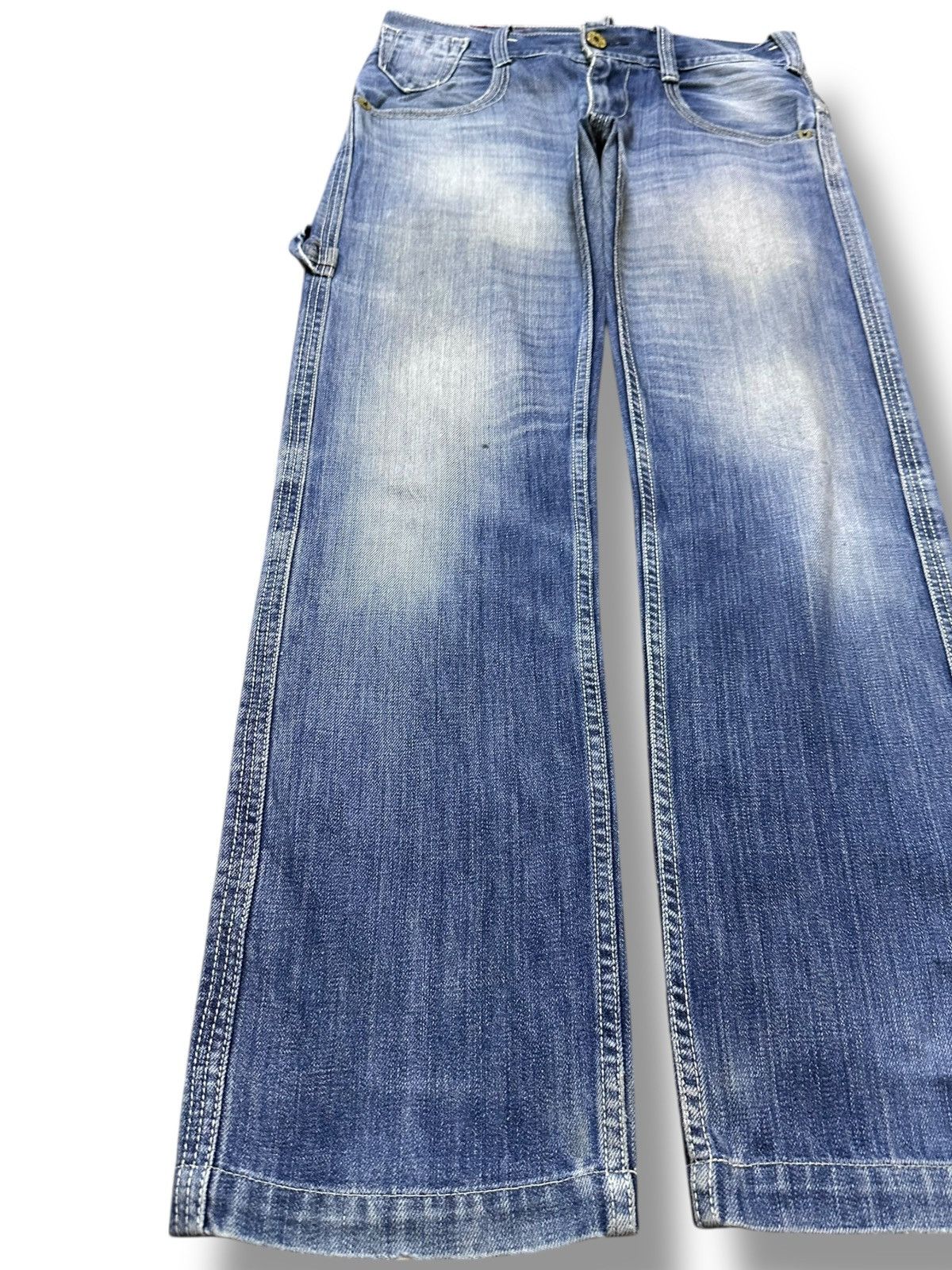 Levi's Vintage Clothing Vintage Levi’s 504 Carpenter Buckle Belt Denim Size US 30 / EU 46 - 3 Thumbnail