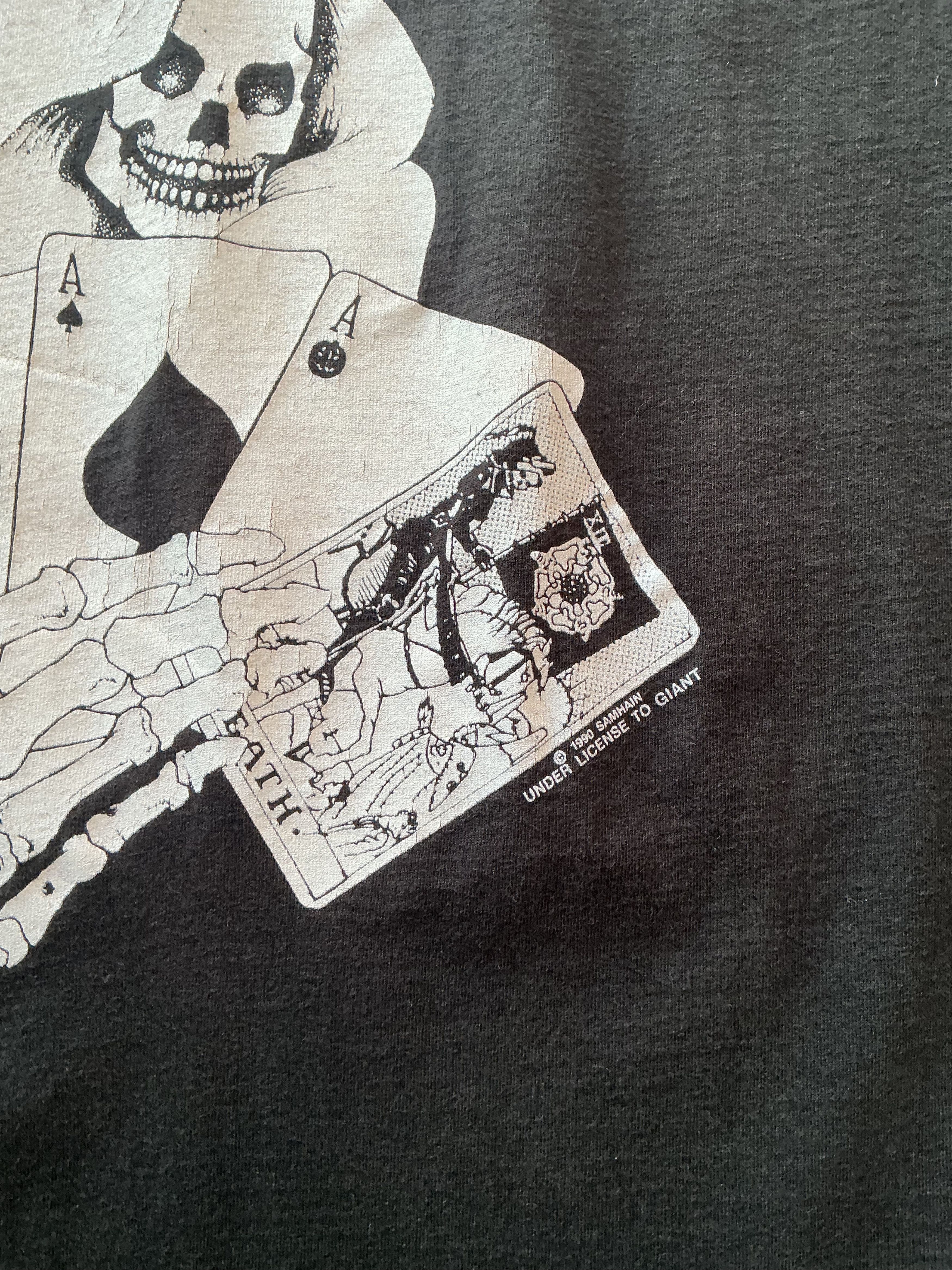 Anvil Rare 1990 Samhain Initium vintage t shirt Danzig Misfits Size US L / EU 52-54 / 3 - 8 Thumbnail